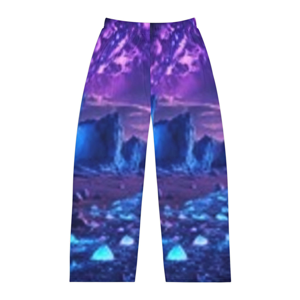 Galaxy Night Lounging Pants — Moonlit Purple Lounge Trousers
