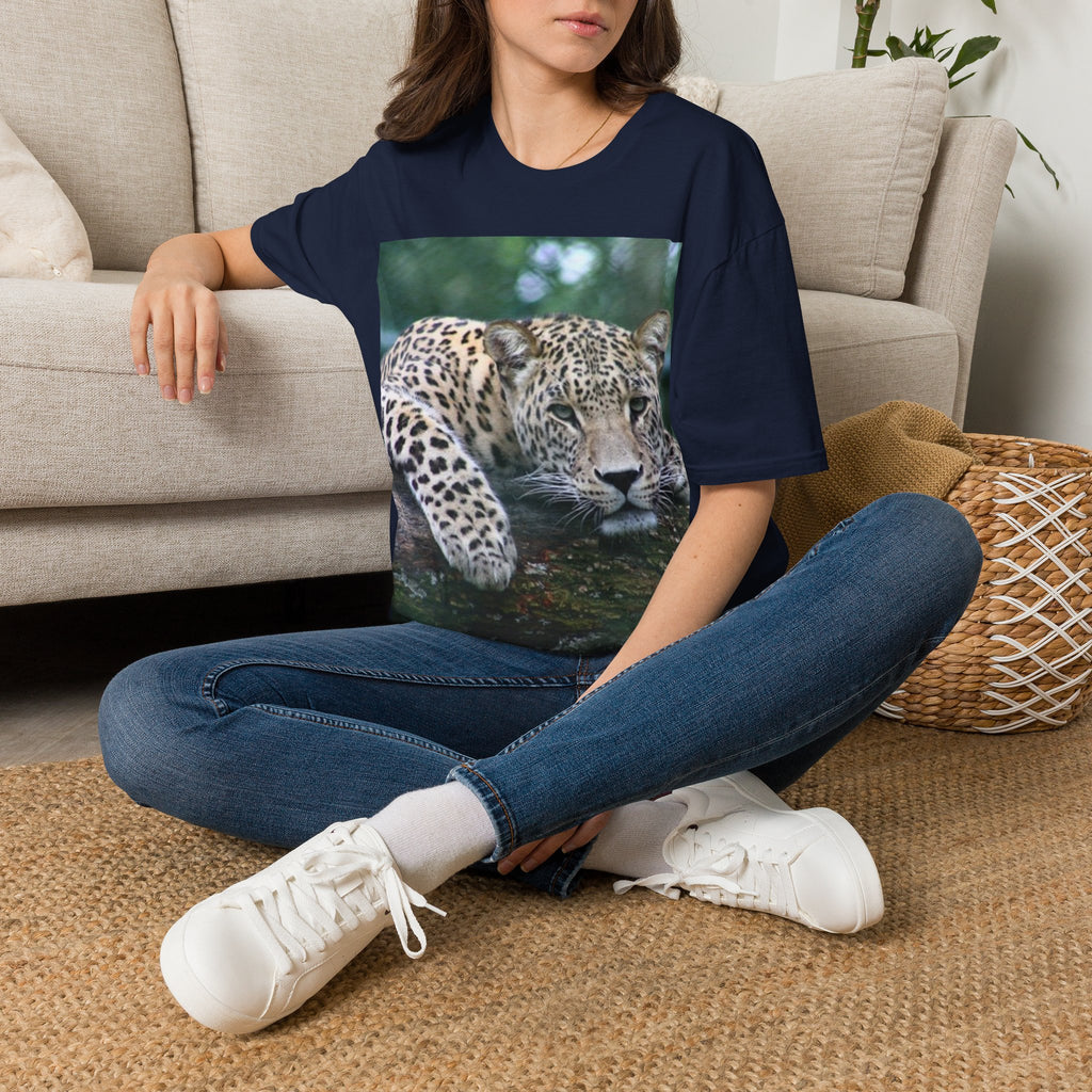 Leopard Gaze T-Shirt — Bold Wildlife Photo Tee