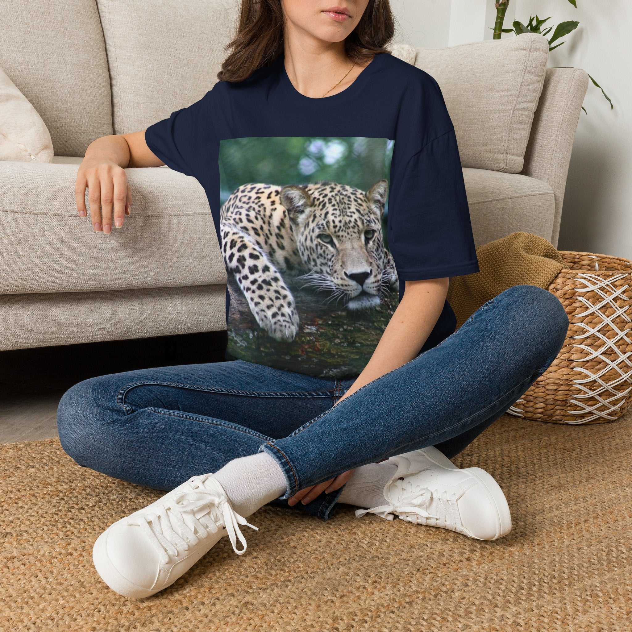 Leopard Gaze T-Shirt — Bold Wildlife Photo Tee