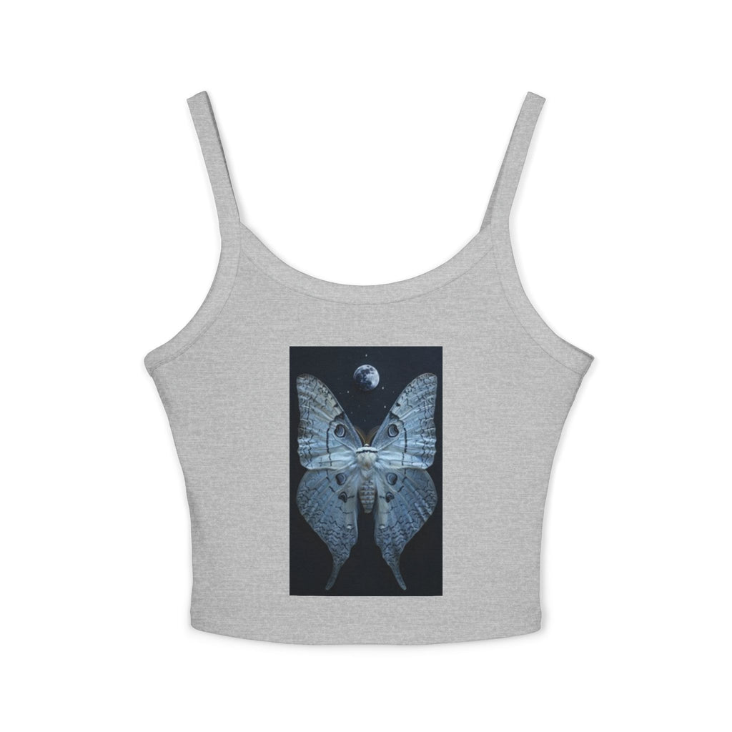 Women's Spaghetti Strap Tank Top Butterfly Magical Kingdom