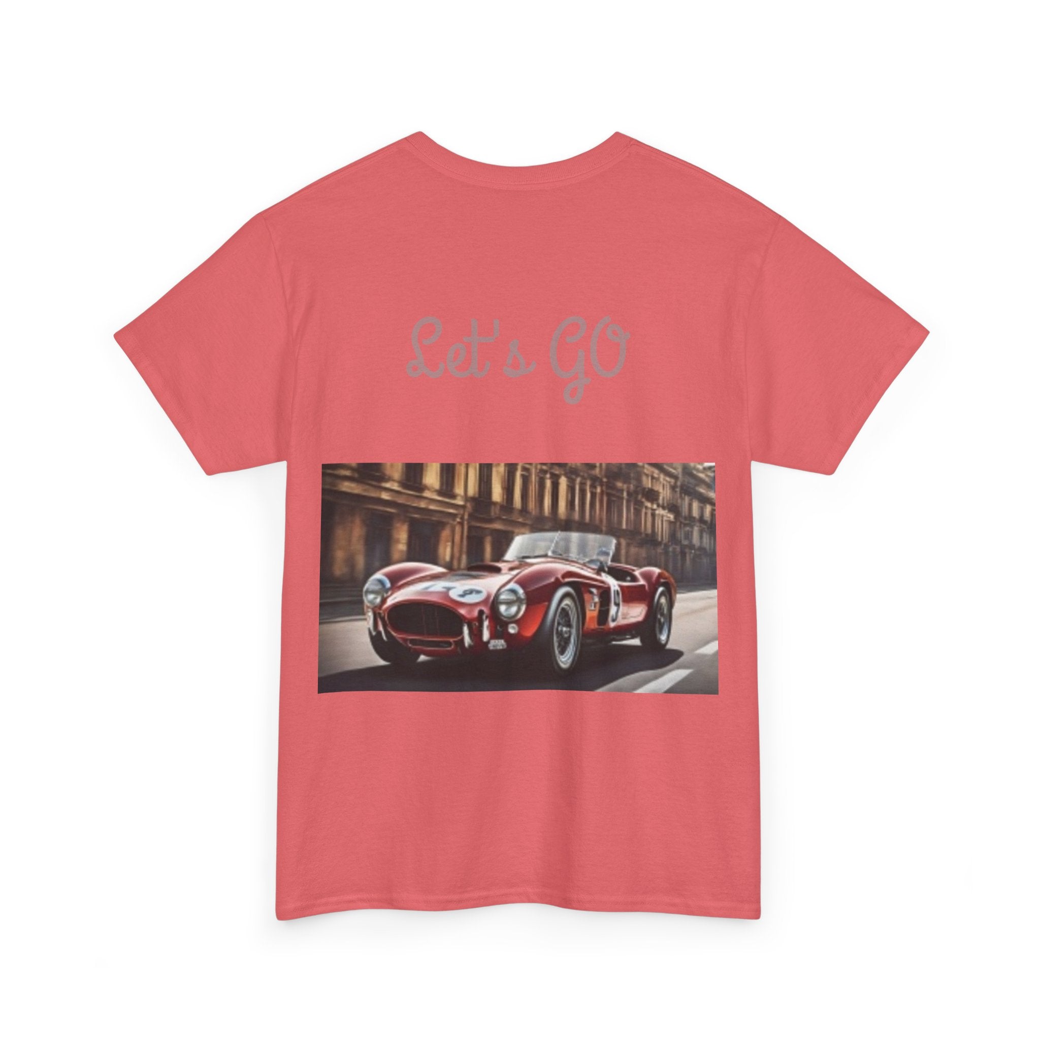Pin-Up Girl with Terrier & Fast Car Graphic T-shirt — Retro 1950's Vintage Style T-Shirt