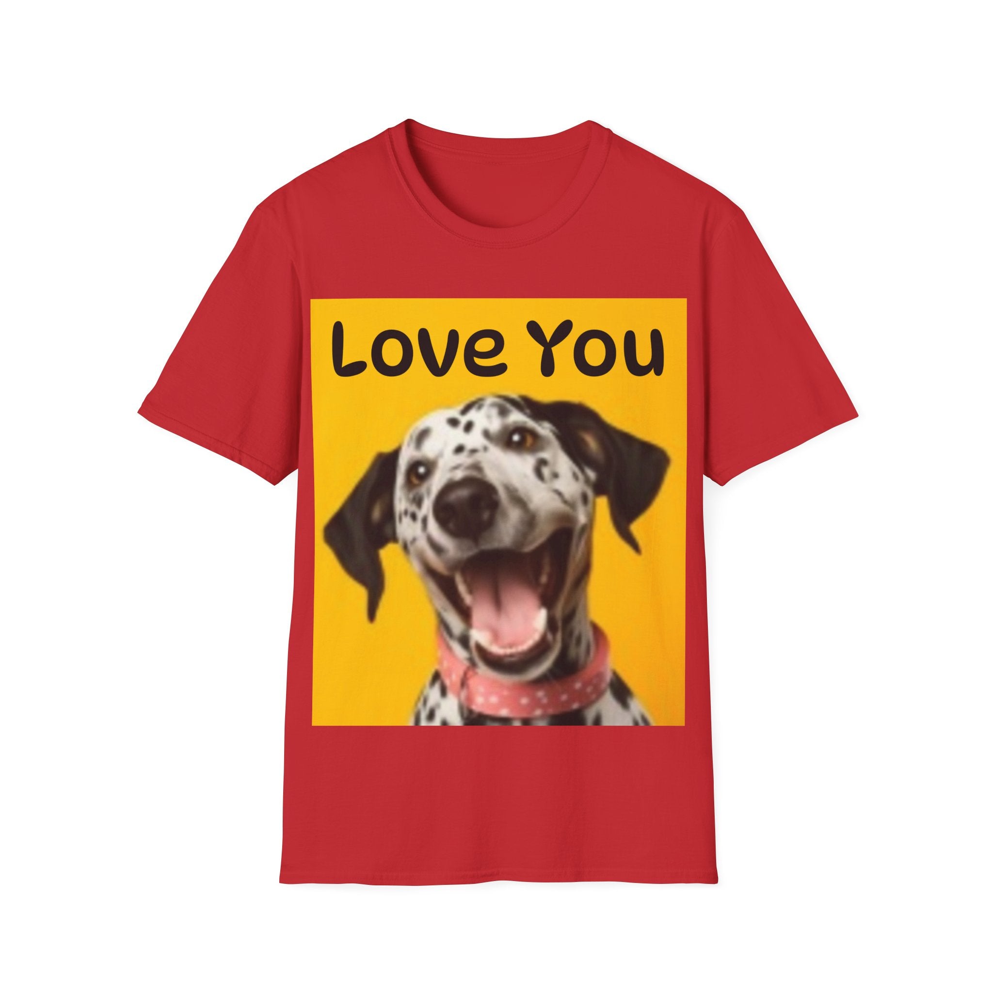 Dog Love You & Beautiful Sunset Unisex Softstyle T-Shirt Pet Lovers T-shirt
