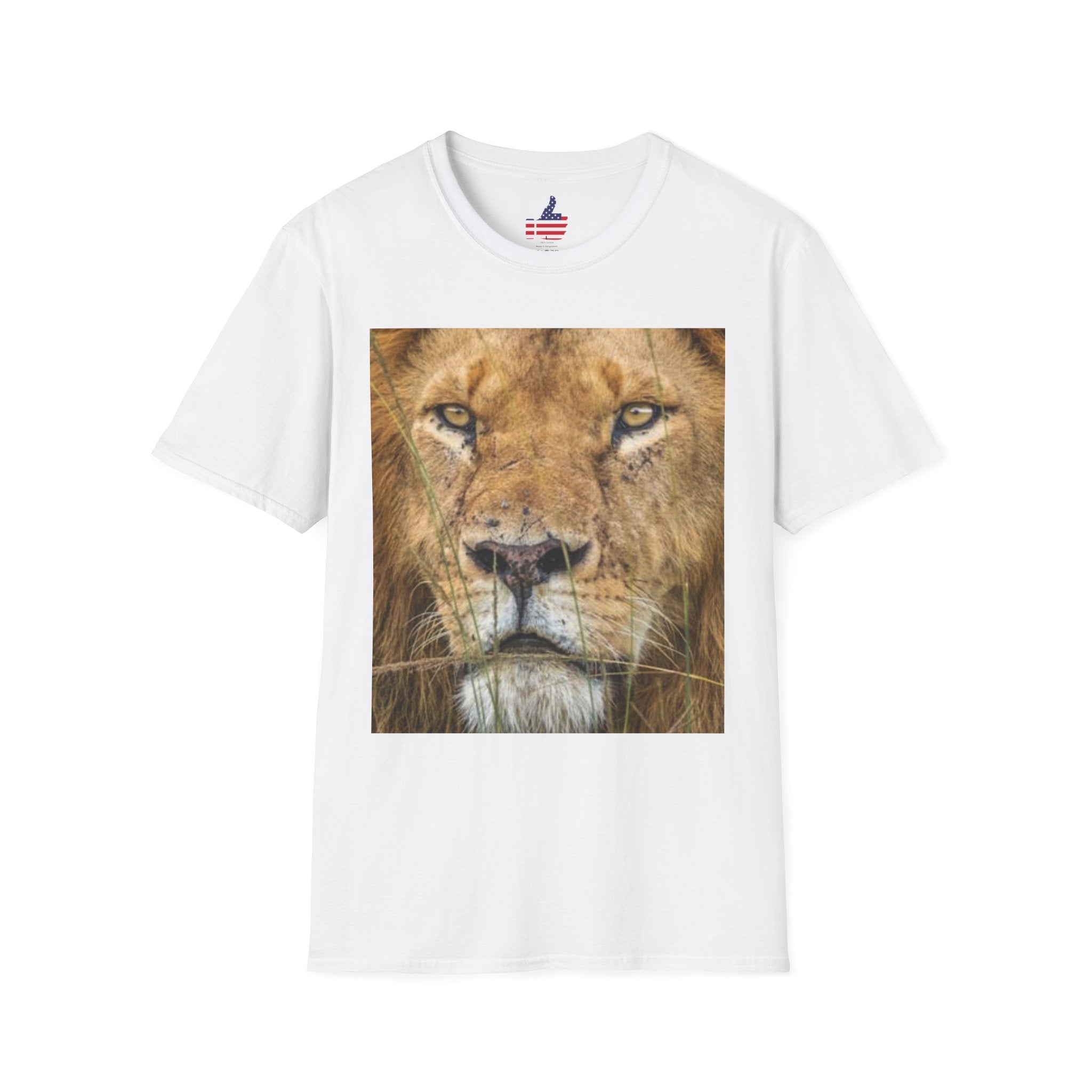 Lion Portrait T‑Shirt — Majestic Lion Face & Pride Photo Tee