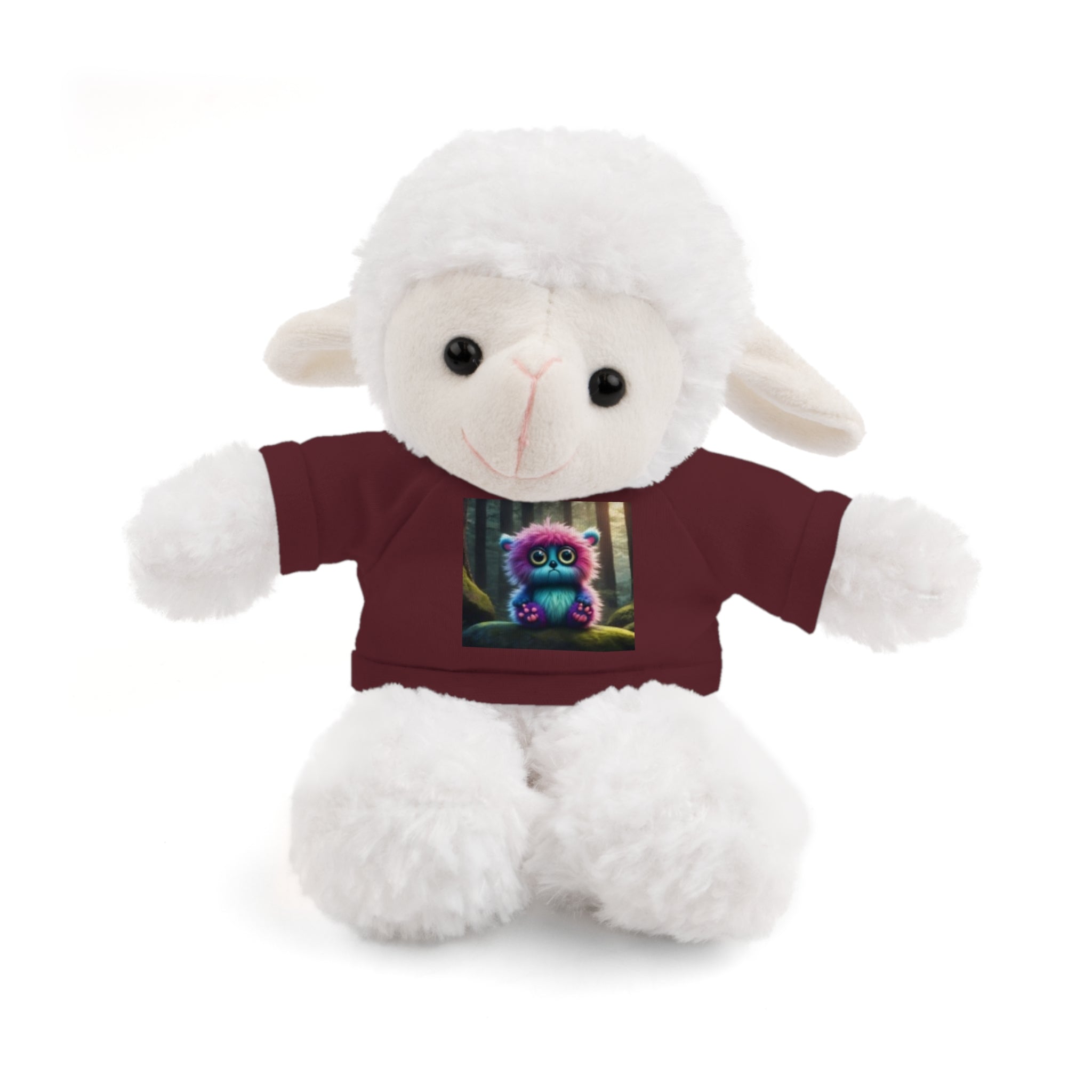 Brown Plush Teddy Bear with Cute Coffee Mug Tee - Gift for Kids & Coffee Lovers