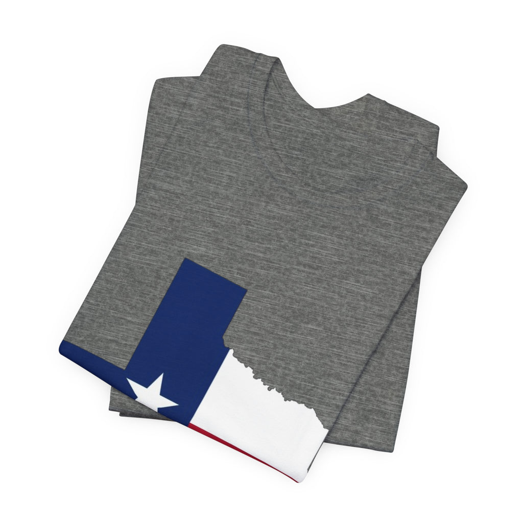 Texas Flag T-Shirt — Texas State Outline with Lone Star