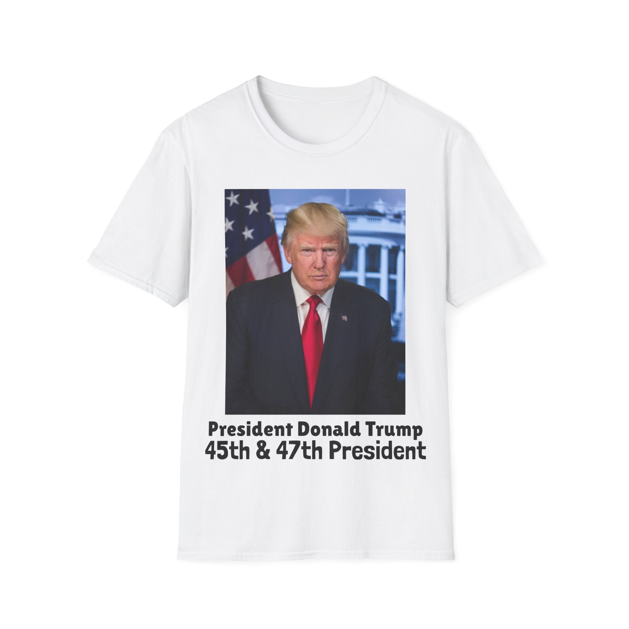Camiseta del presidente Donald J TRUMP — Camiseta con la bandera patriótica
