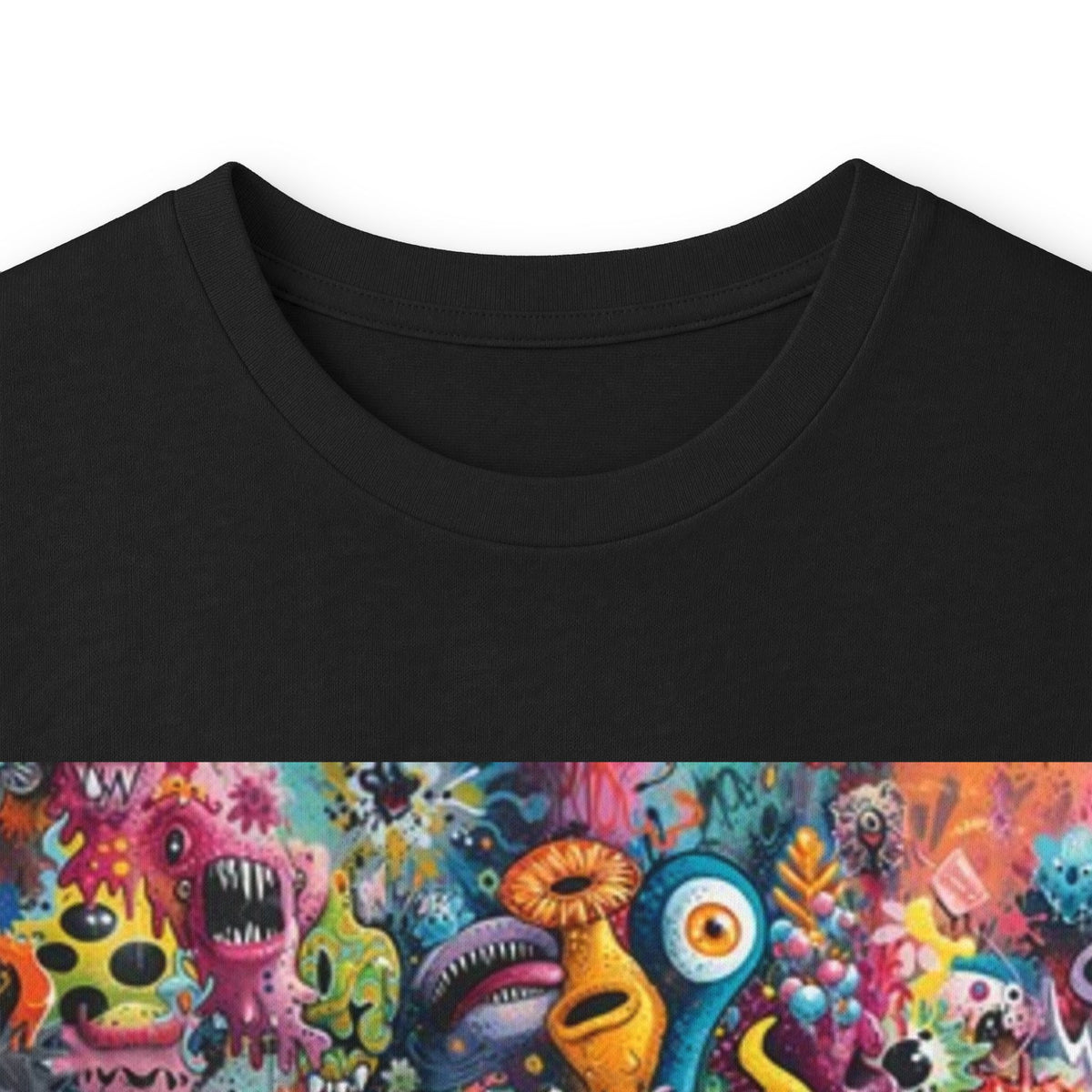 Long Sleeve Tee — I know your secret Colorful Psychedelic Monster Art