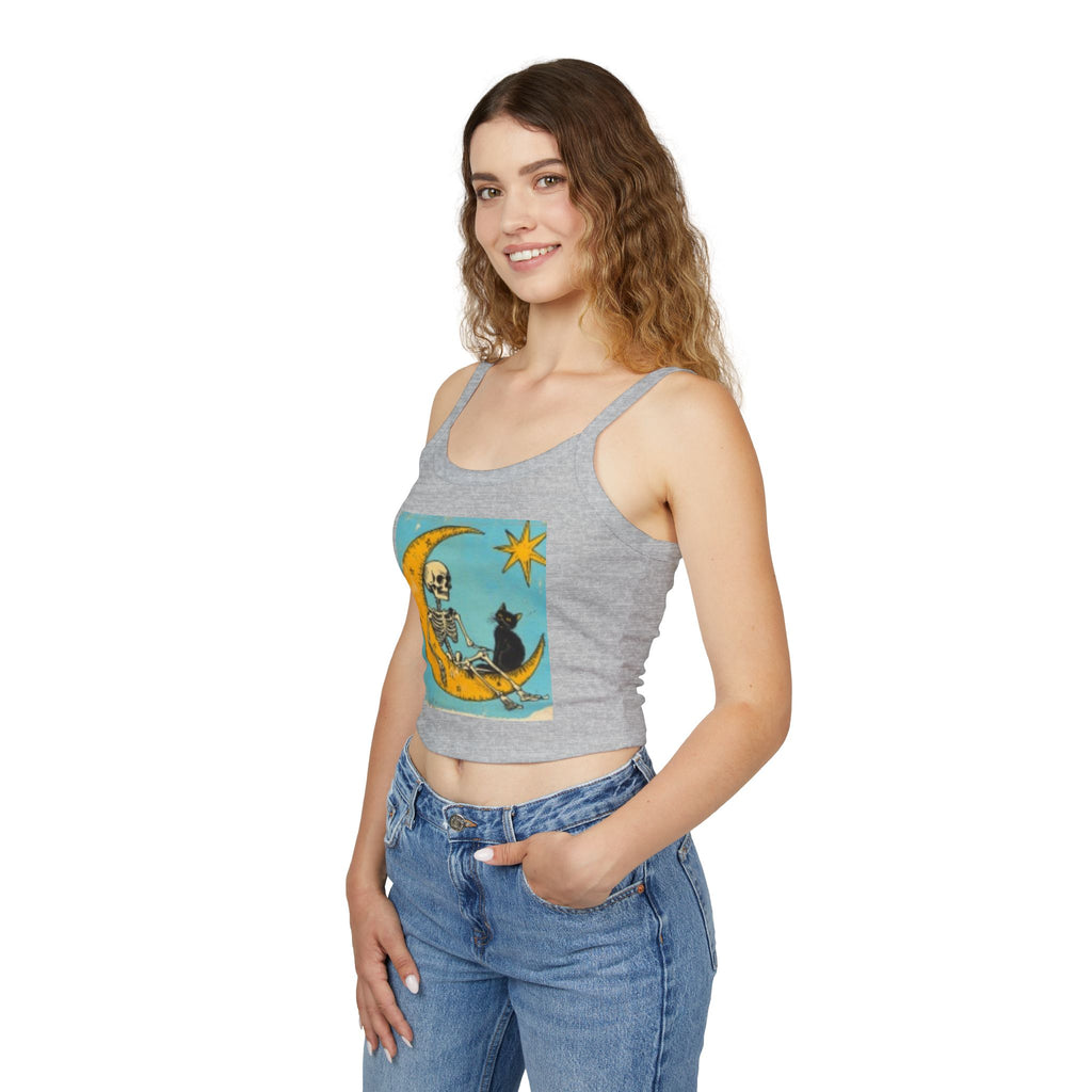 Celestial Skull & Cat Moon Tank
