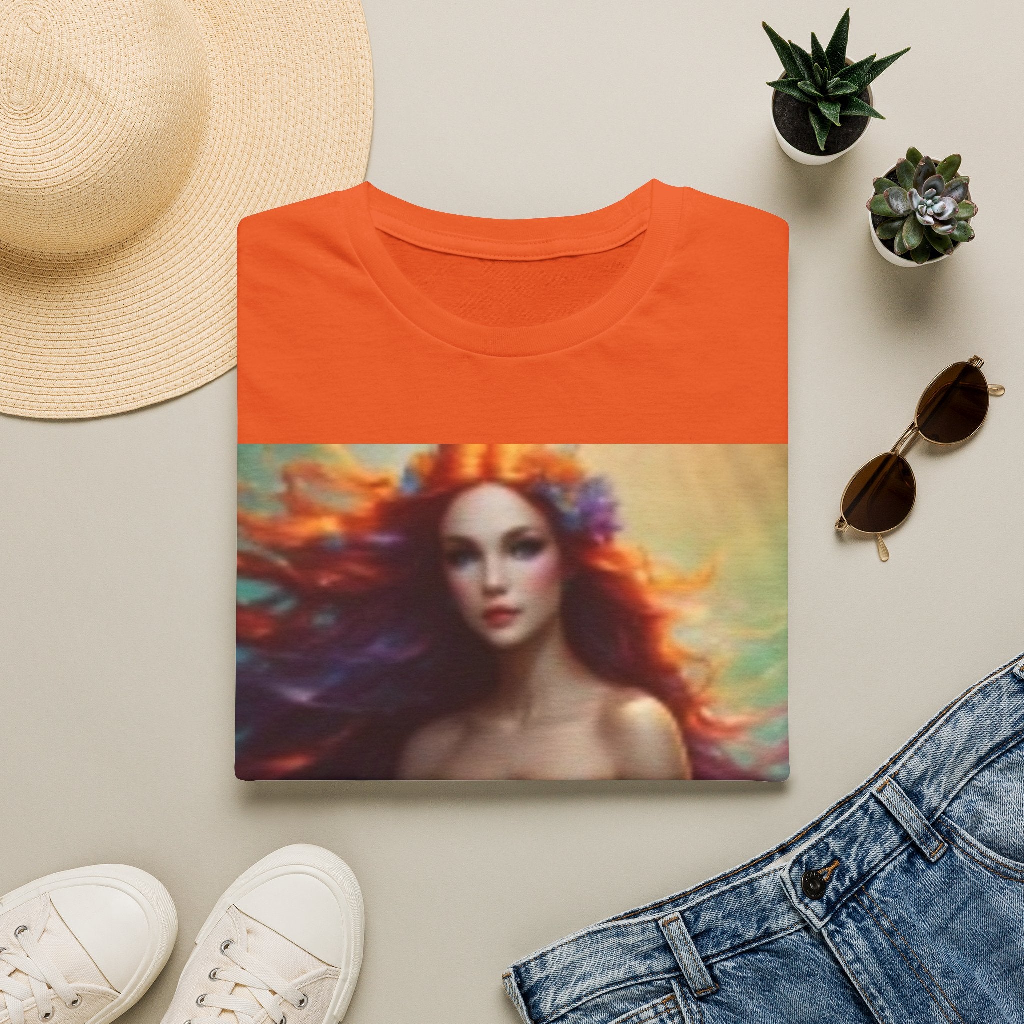 Beauiful Mermaid T-Shirt —  Red-Headed Siren