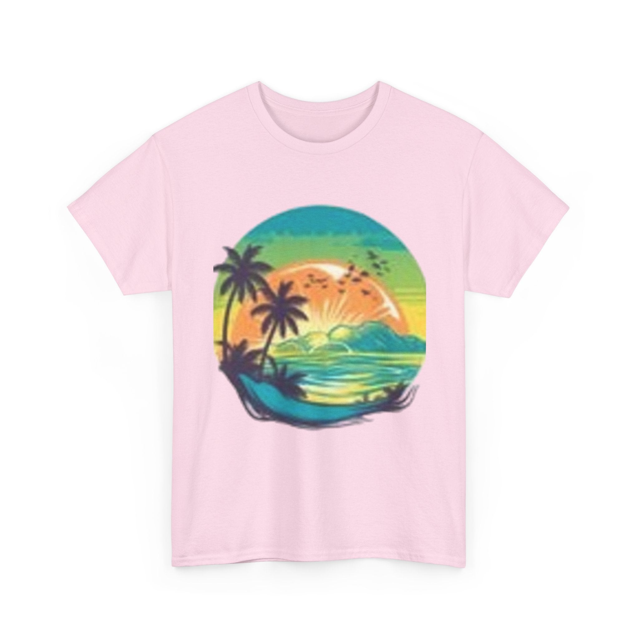 T-Shirt — Tropical Sunset Flamingo Graphic T-shirt