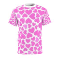 Pink Heart Pattern Tee — All-Over Print Valentine's T-Shirt