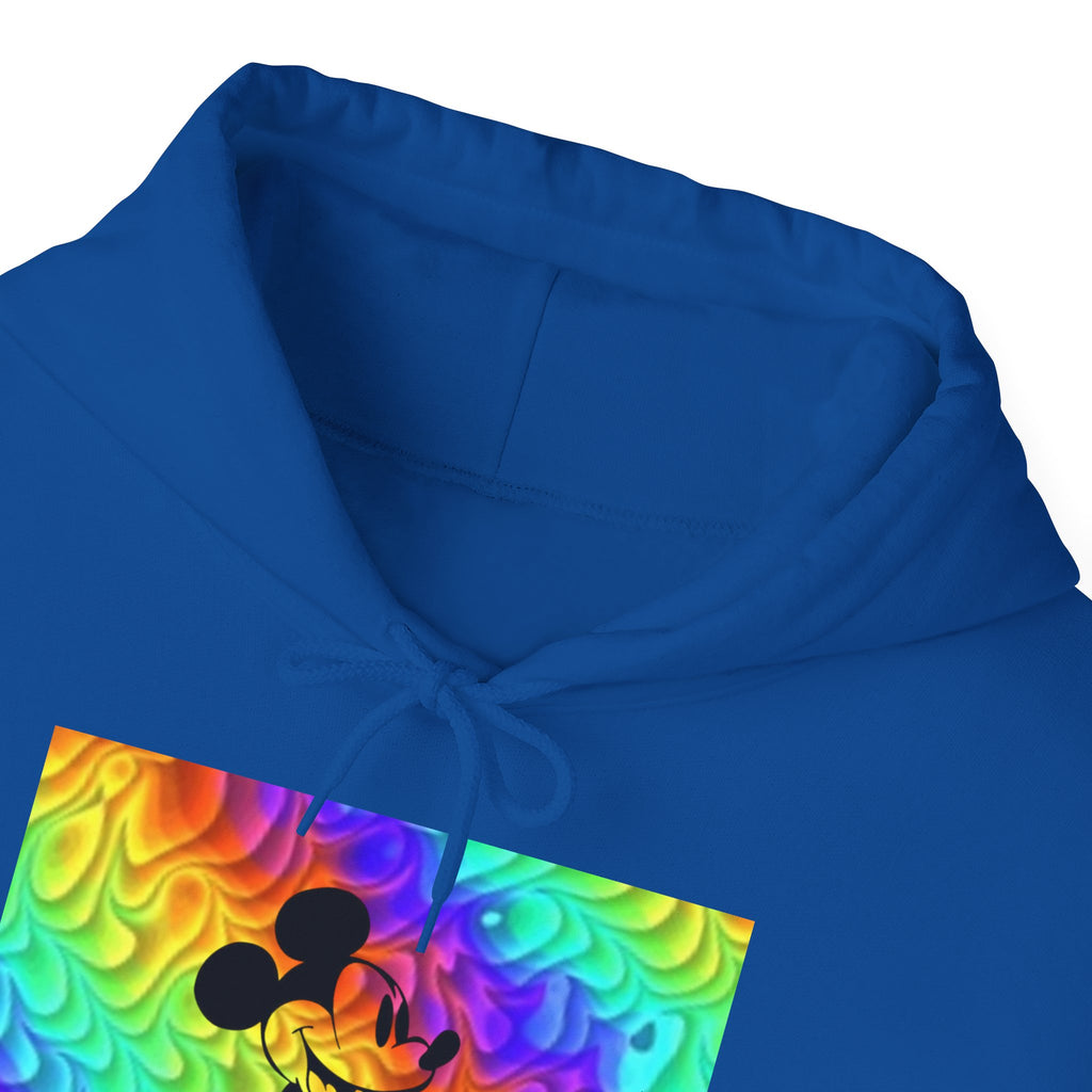 Mickey Mouse Rainbow Colors Unisex Heavy Blend Hooded Sweatshirt Warm & Cozy