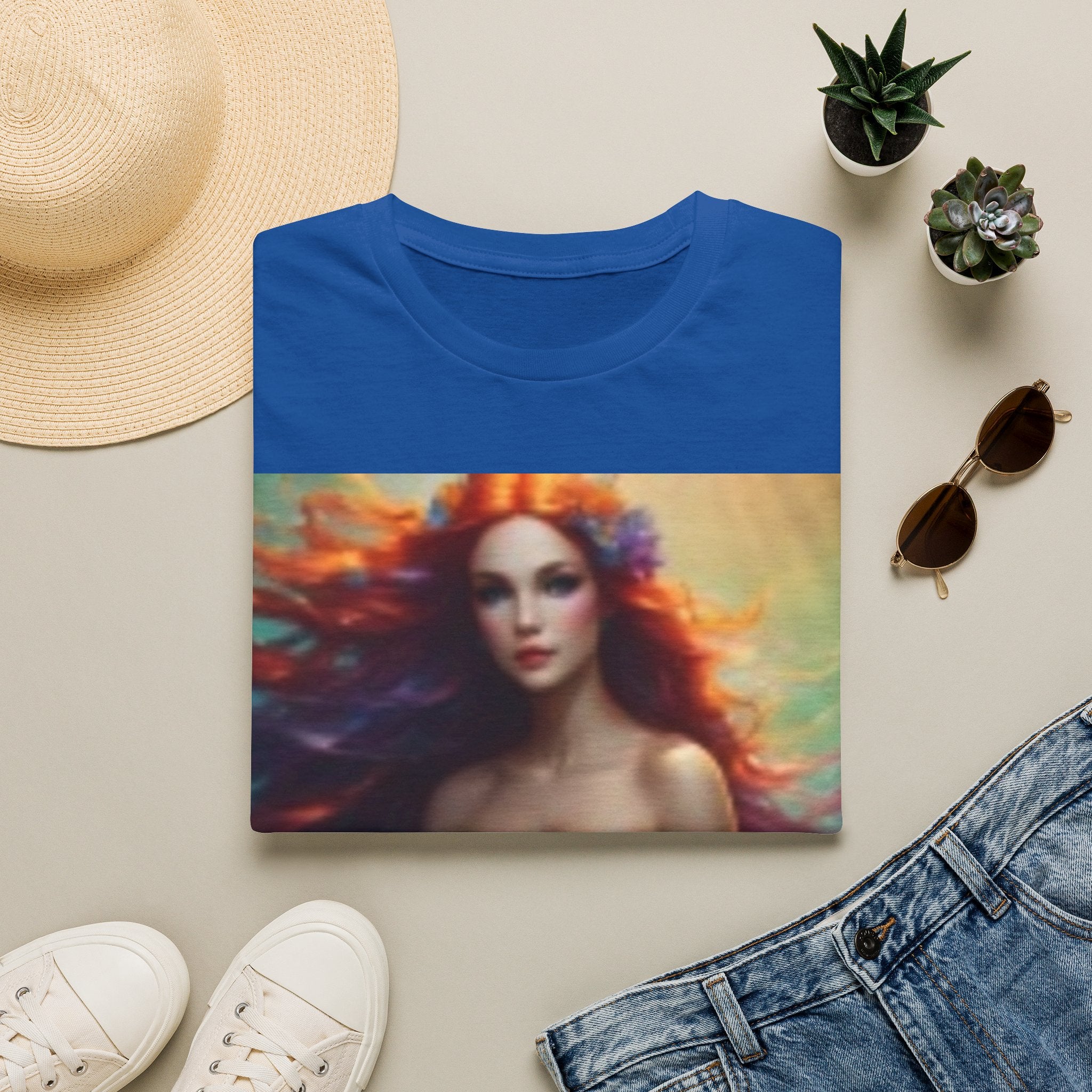Beauiful Mermaid T-Shirt —  Red-Headed Siren