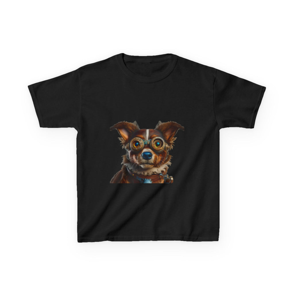 Kids T-Shirt — Cute Wide-Eyed Dog Portrait Tee for Children