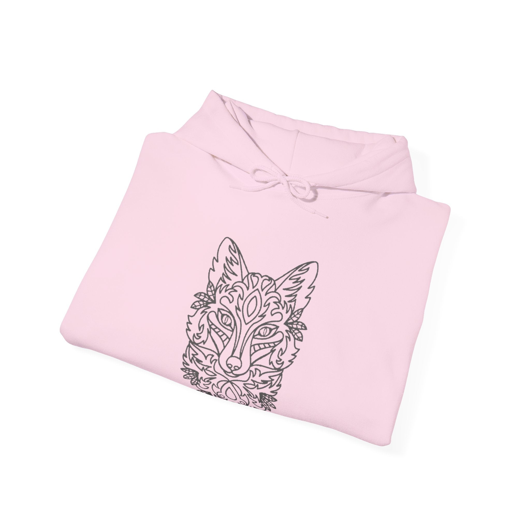 Silhouette Wolf Unisex Heavy Blend Hooded Sweatshirt Cozy All Night