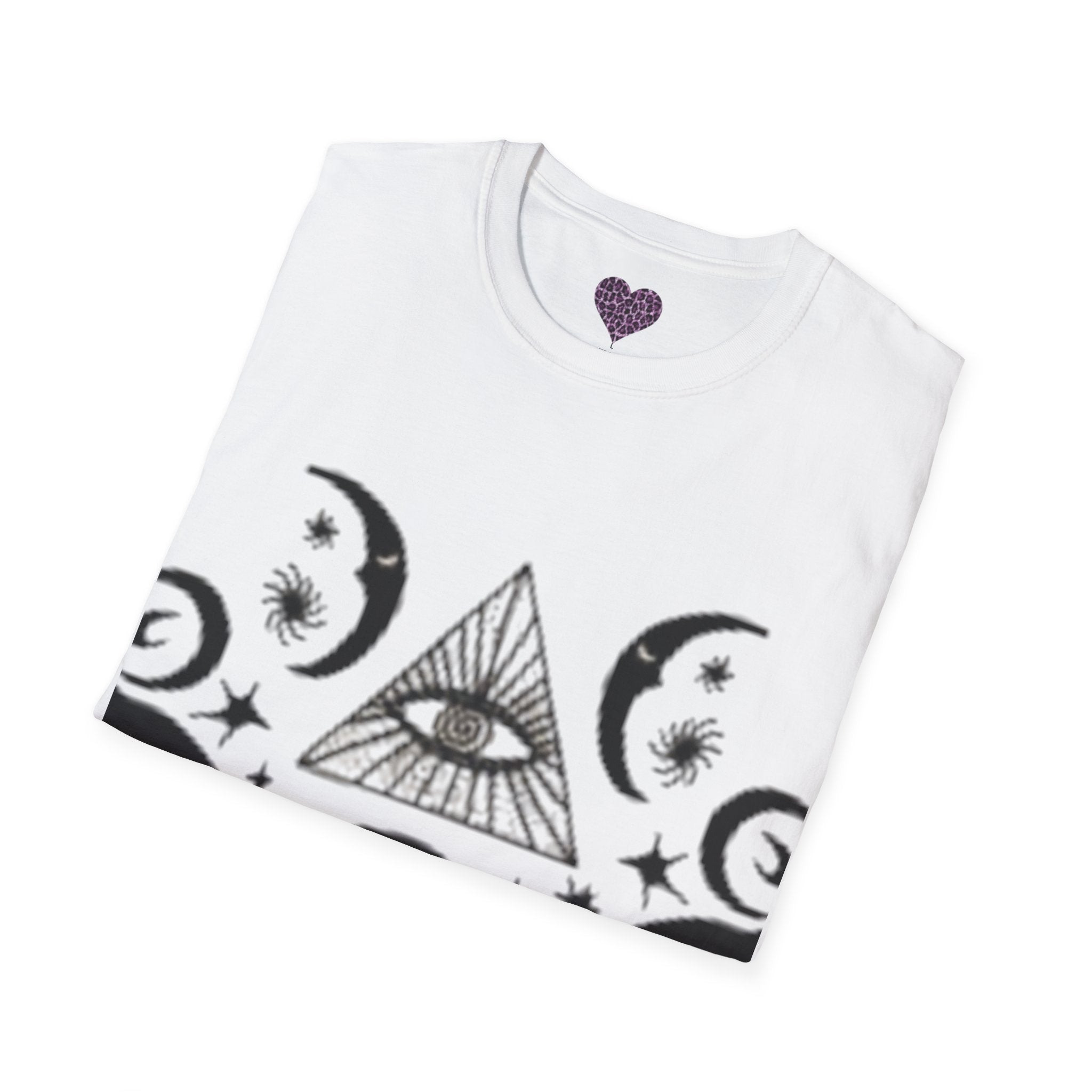 Mystic Moon Eye T-Shirt — Celestia lGraphic T-shirt  with Floral Back Panel