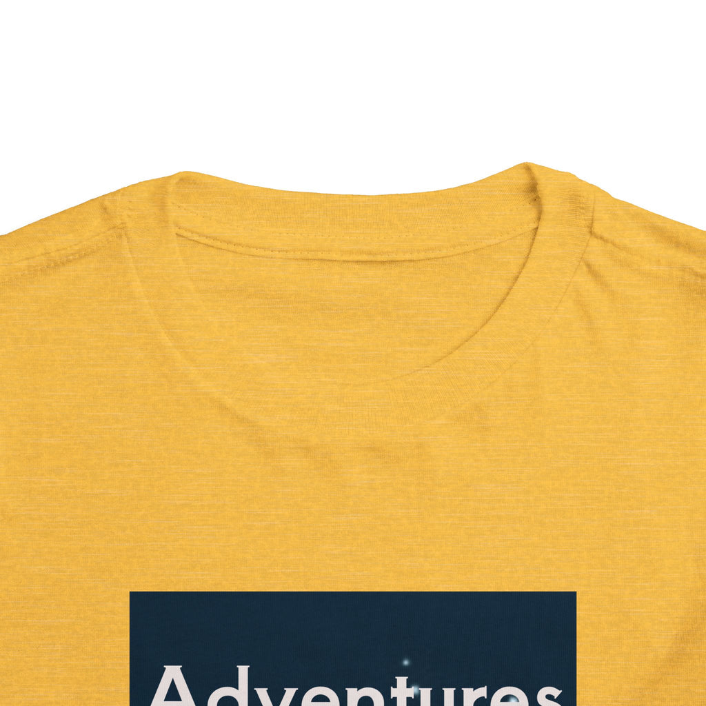 Toddler T-shirt — Adventures Cute Astronaut & Retro Space Rockets Design
