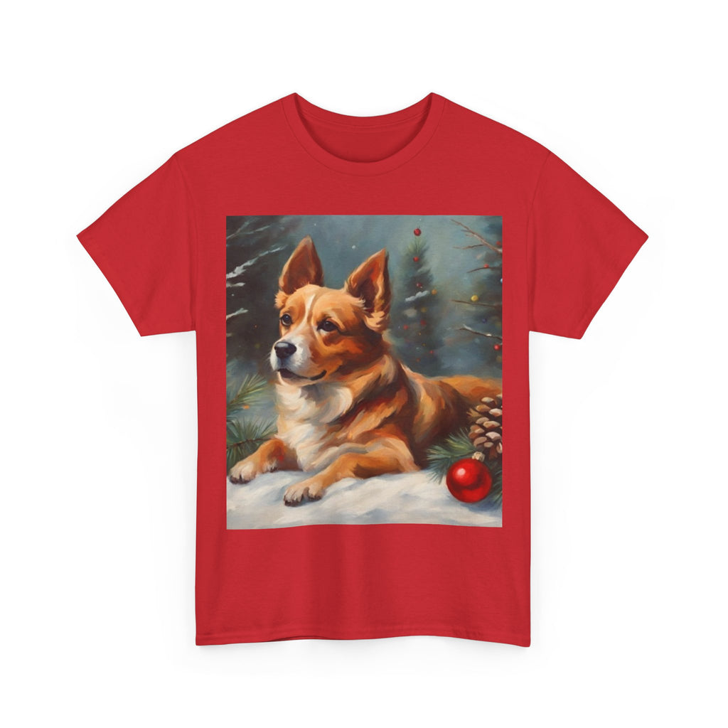 Corgi Christmas Tee — Festive Holiday Dog Shirt with Ornament