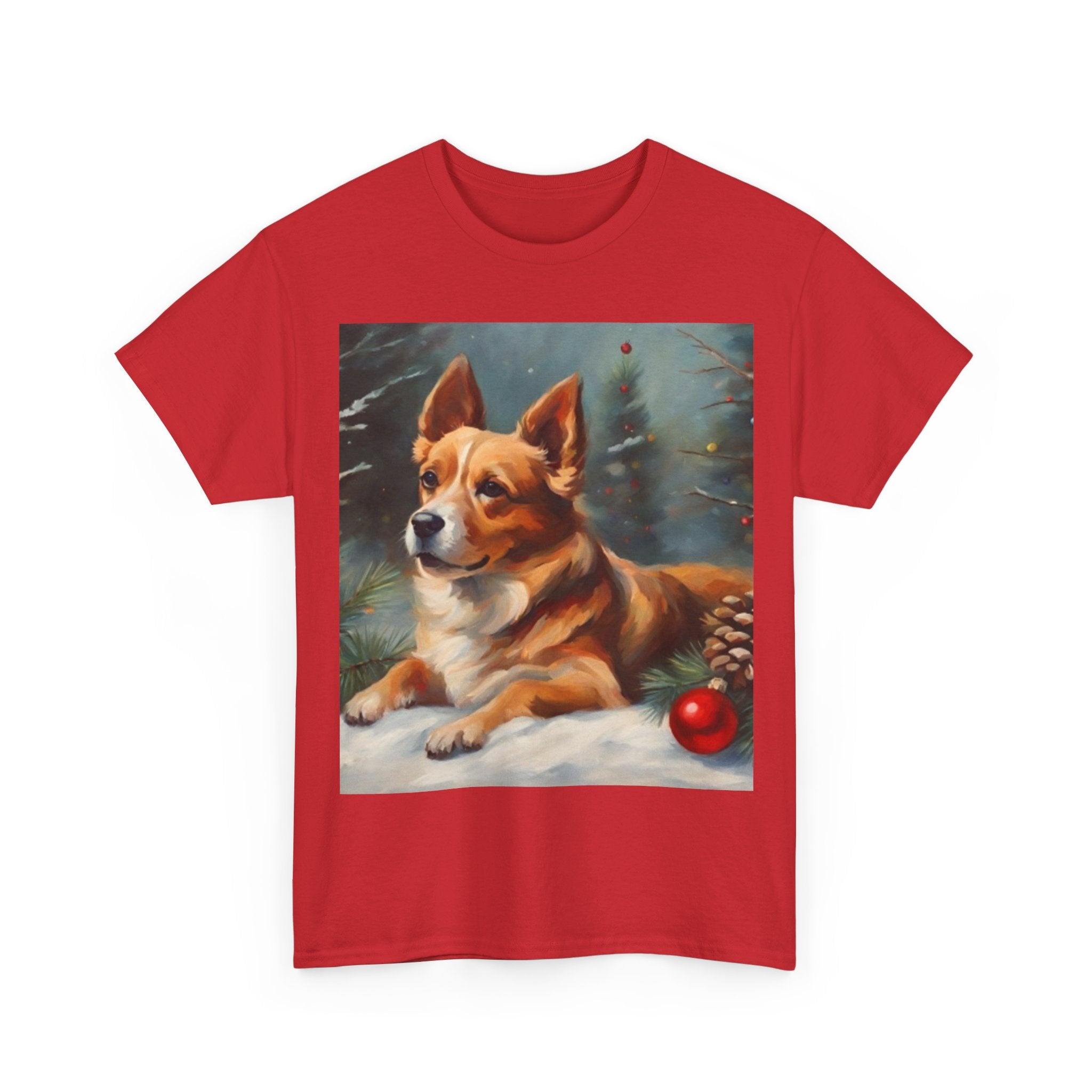 Corgi Christmas Tee — Festive Holiday Dog Shirt with Ornament