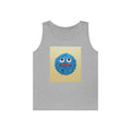 Blue Cookie Fuzzy Smile Tank Top