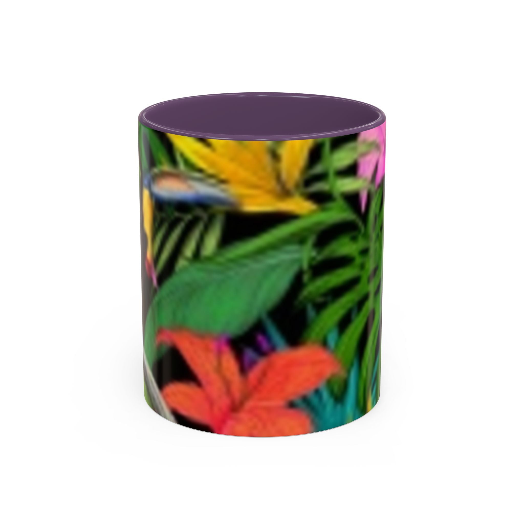 Tasse à café fleurs tropicales — Tasse d'accentuation paradis coloré (325/444 ml)