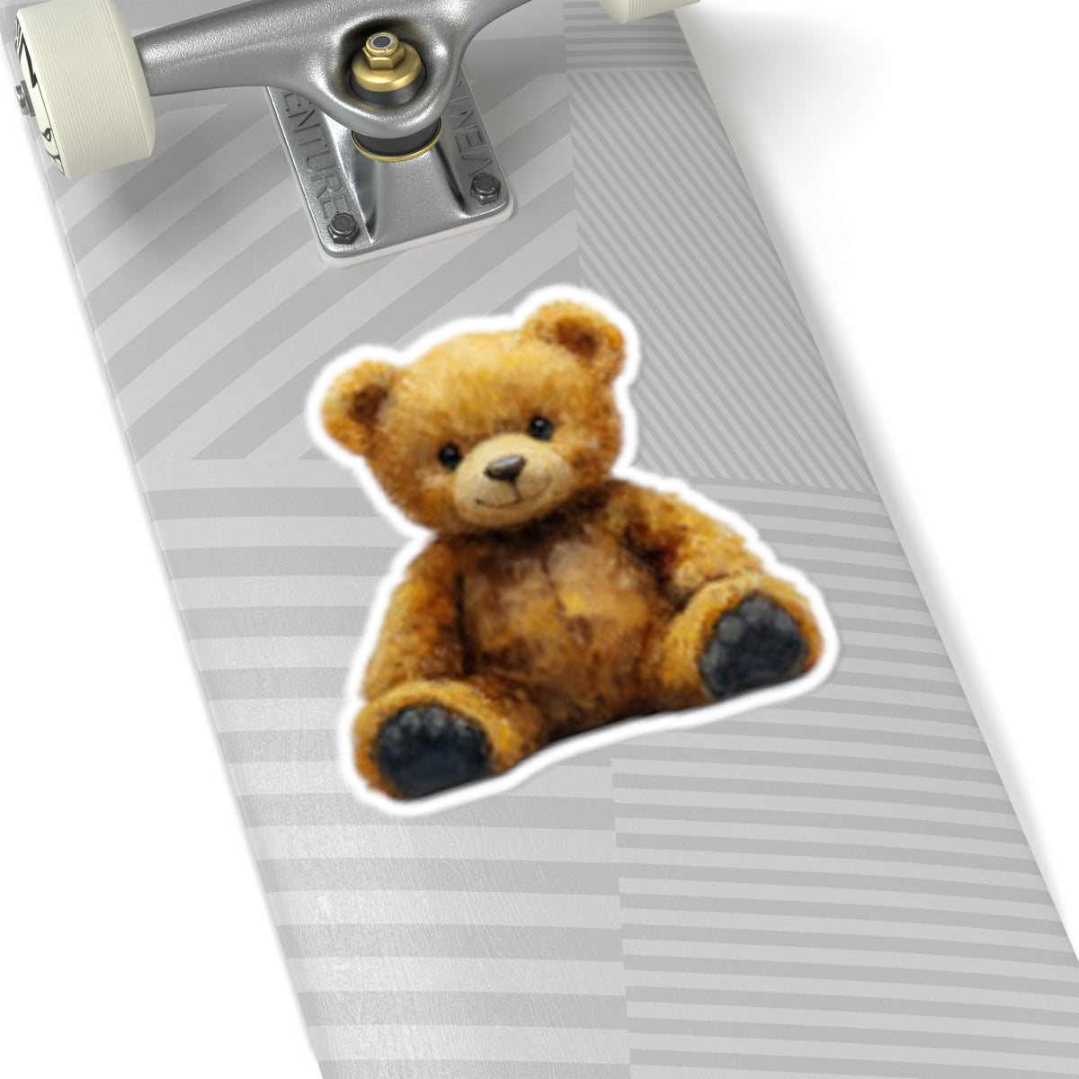 Teddy Bear Sticker — Cute Plush Toy Decal for Laptops, Water Bottles & Gifts