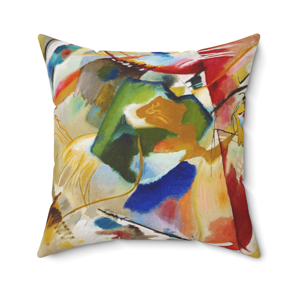 Decorative Pillow Cat Face & Colorful Geometrics