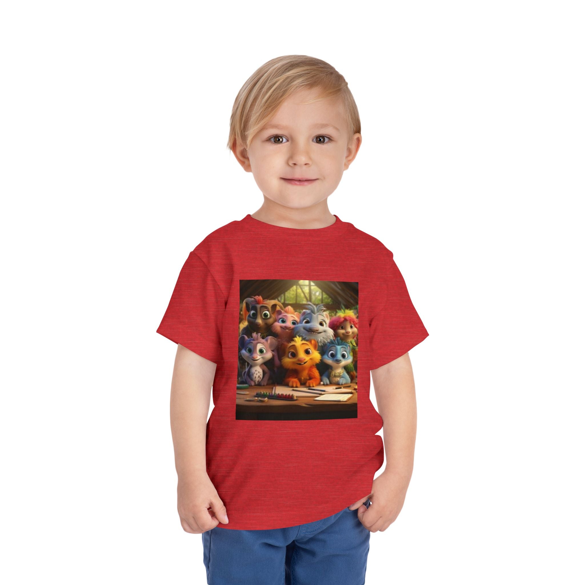 Toddler T-shirt— Cute Cartoon Animal Friends "Friendship" Graphic Shirt