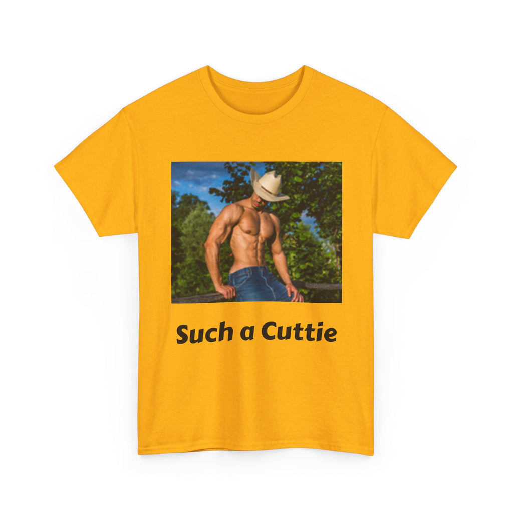 Cowboy with Muscles Not Wearing Shirt T-shirt