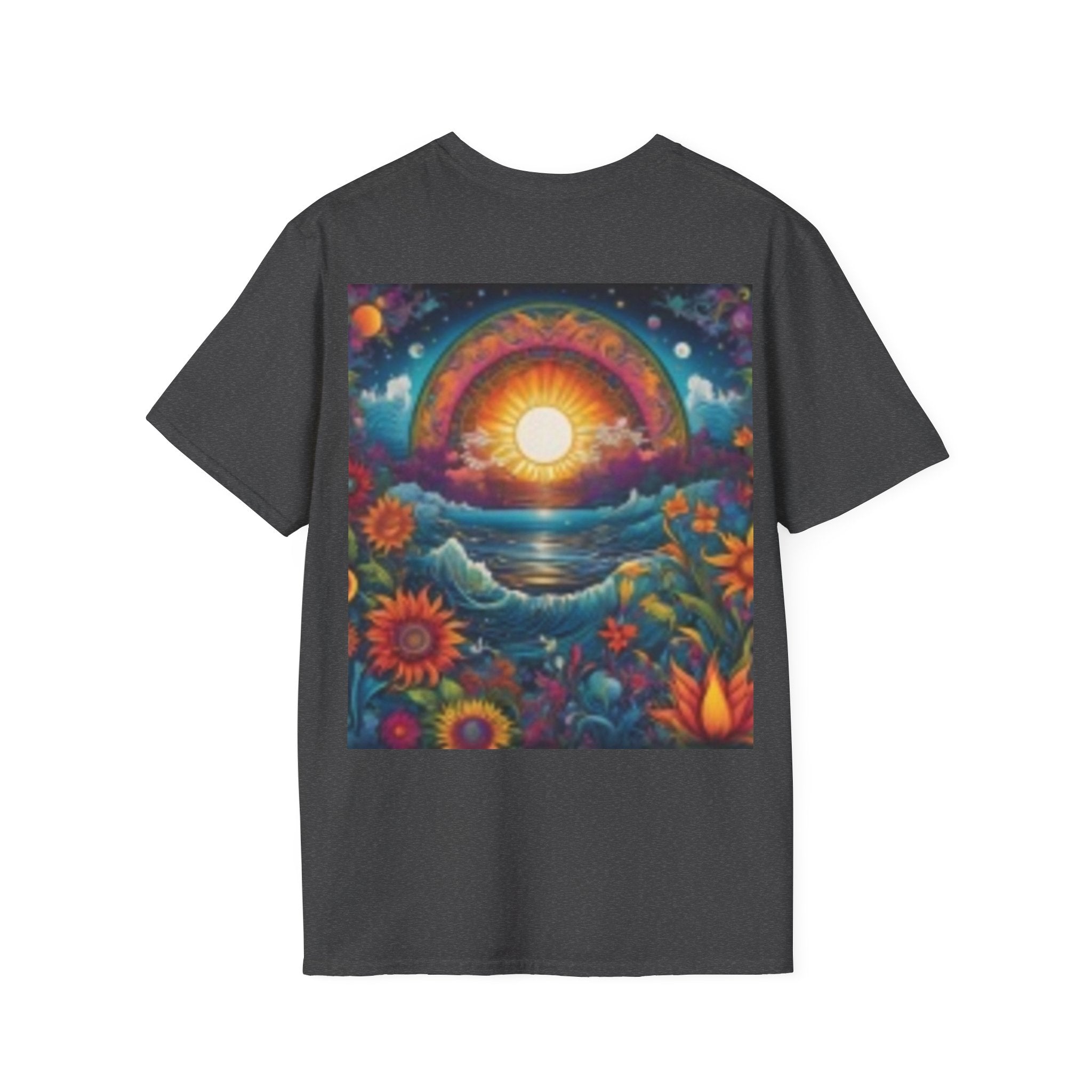 Mermaid Portrait T-Shirt — Artistic Red-Headed Siren Graphic Tee