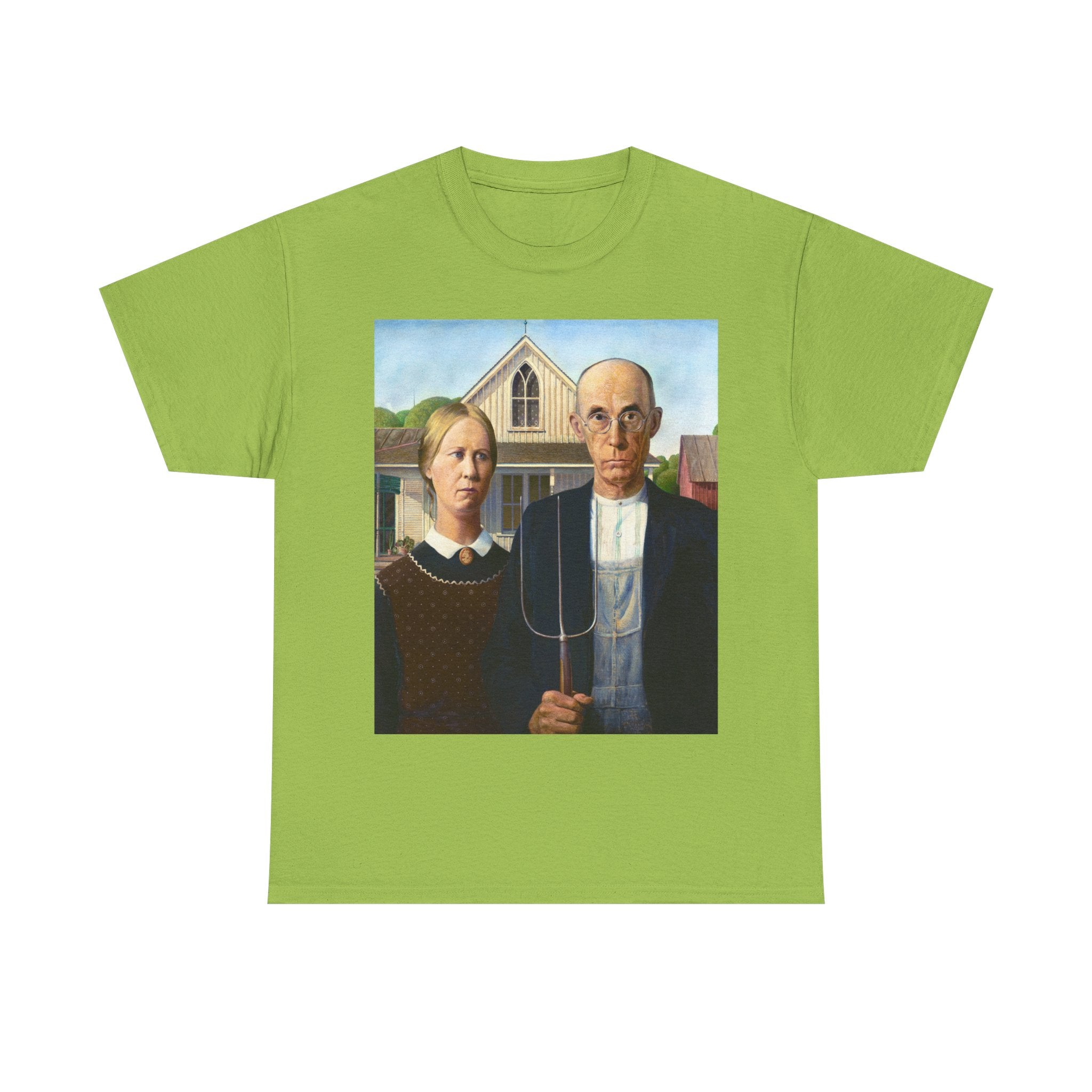 T‑Shirt — American Gothic Parody Print Tee