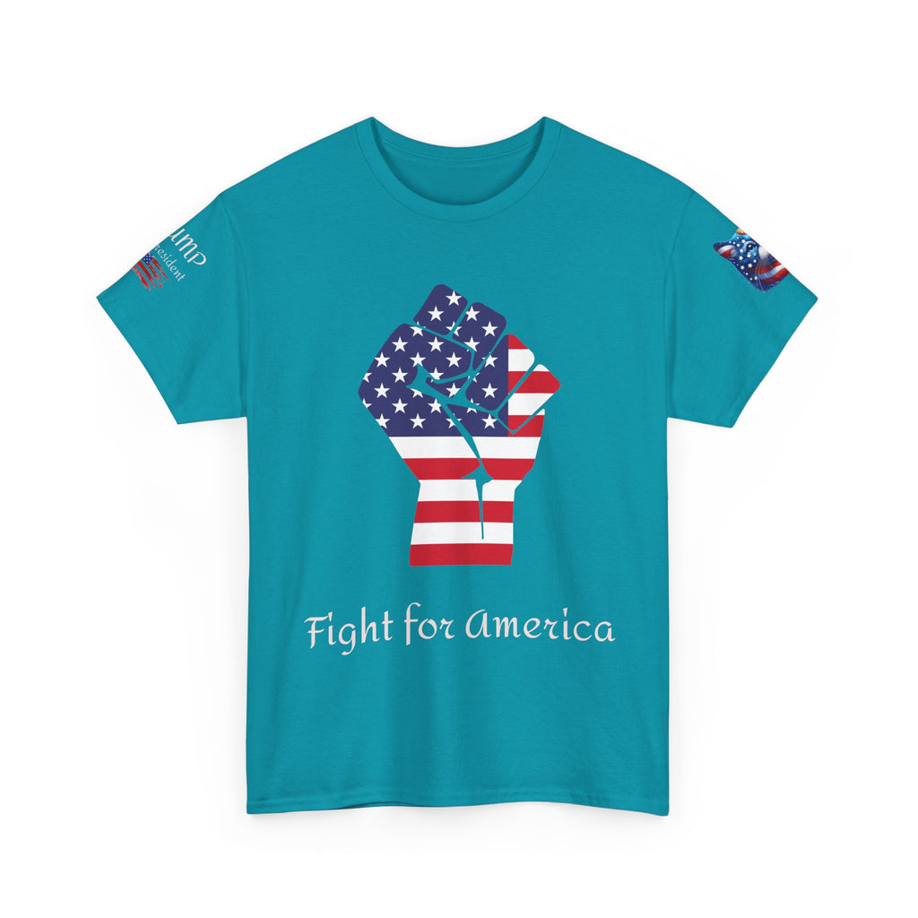 T-shirt patriotique Donald J TRUMP — Poing patriotique drapeau américain