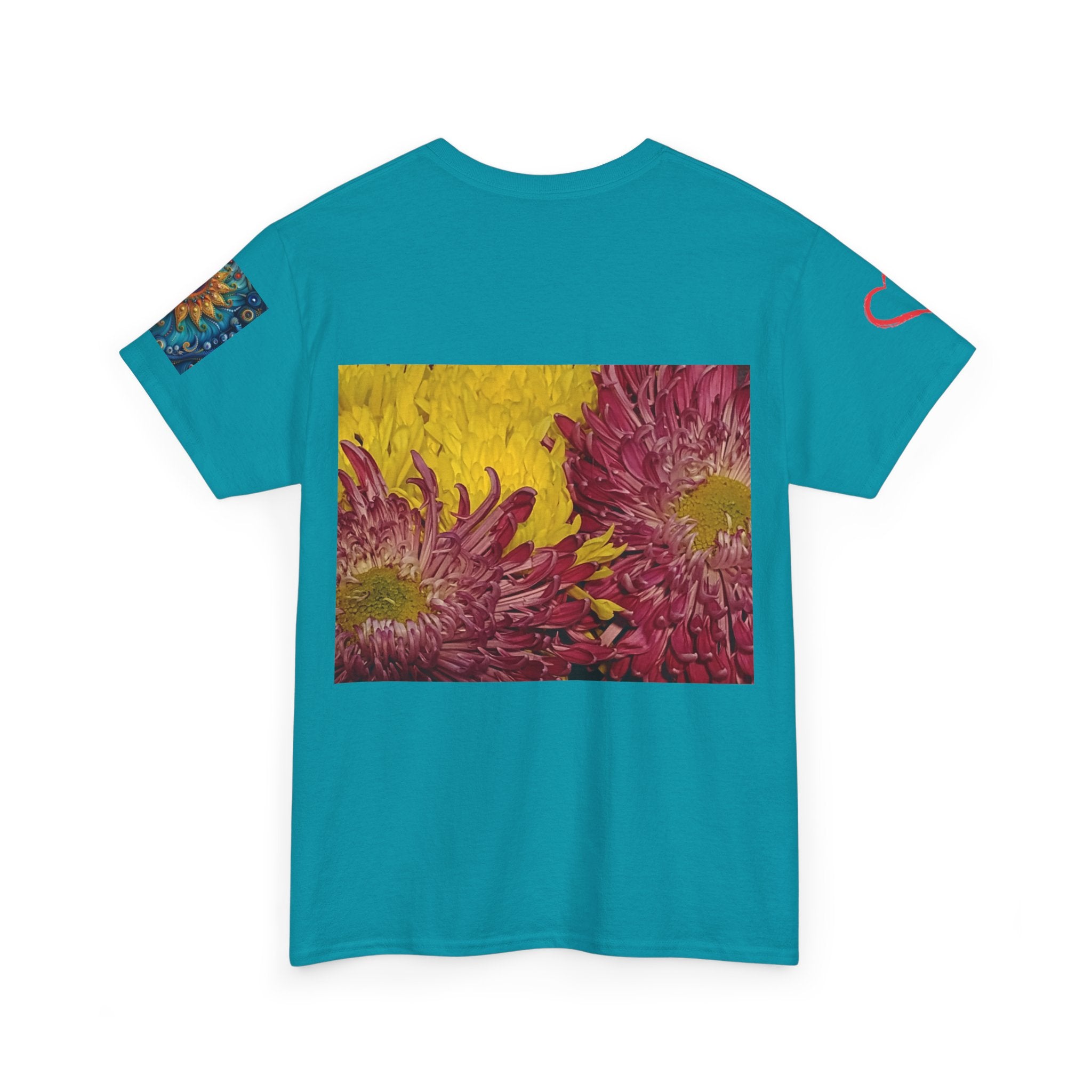 Floral Vase Graphic T-shirt — Minimal Botanical Bouquet T-Shirt