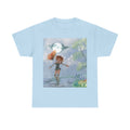 Fairy Moonlit Girl Graphic Tee — Whimsical Nighttime Nature Illustration
