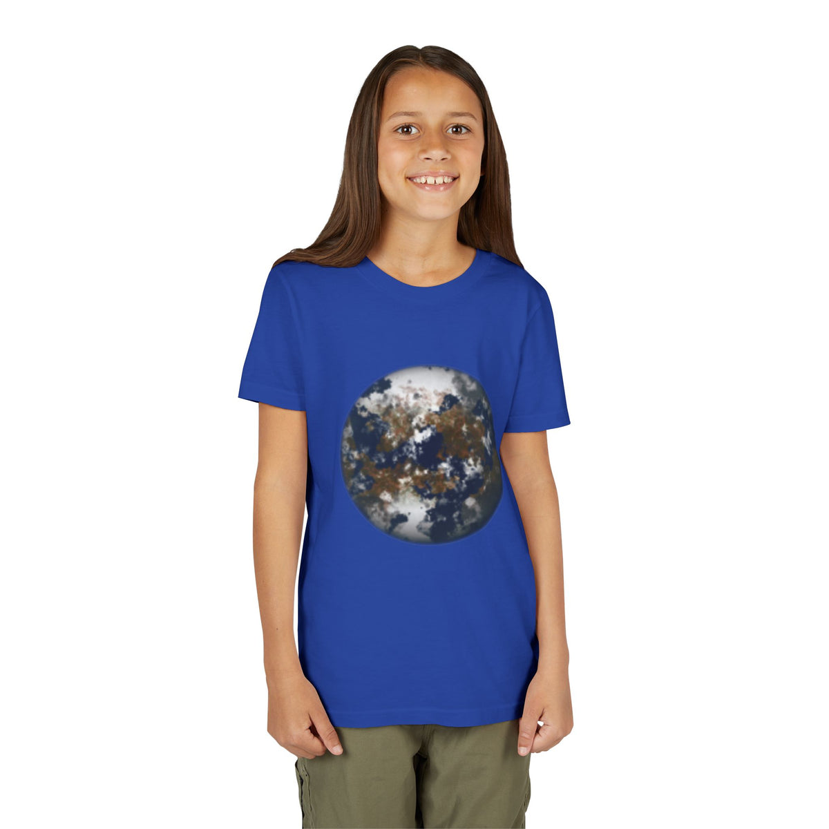 Youth Tee — Earth Globe Planet & Earth Facts  Design Kids' Short Sleeve Shirt