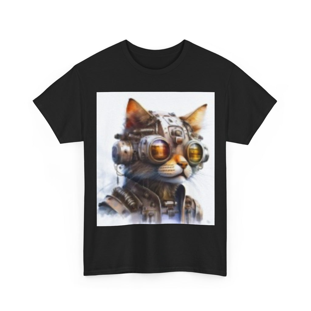 Space Age Cat Tee — Retro Sci‑Fi Cat Pilot Graphic T-Shirt