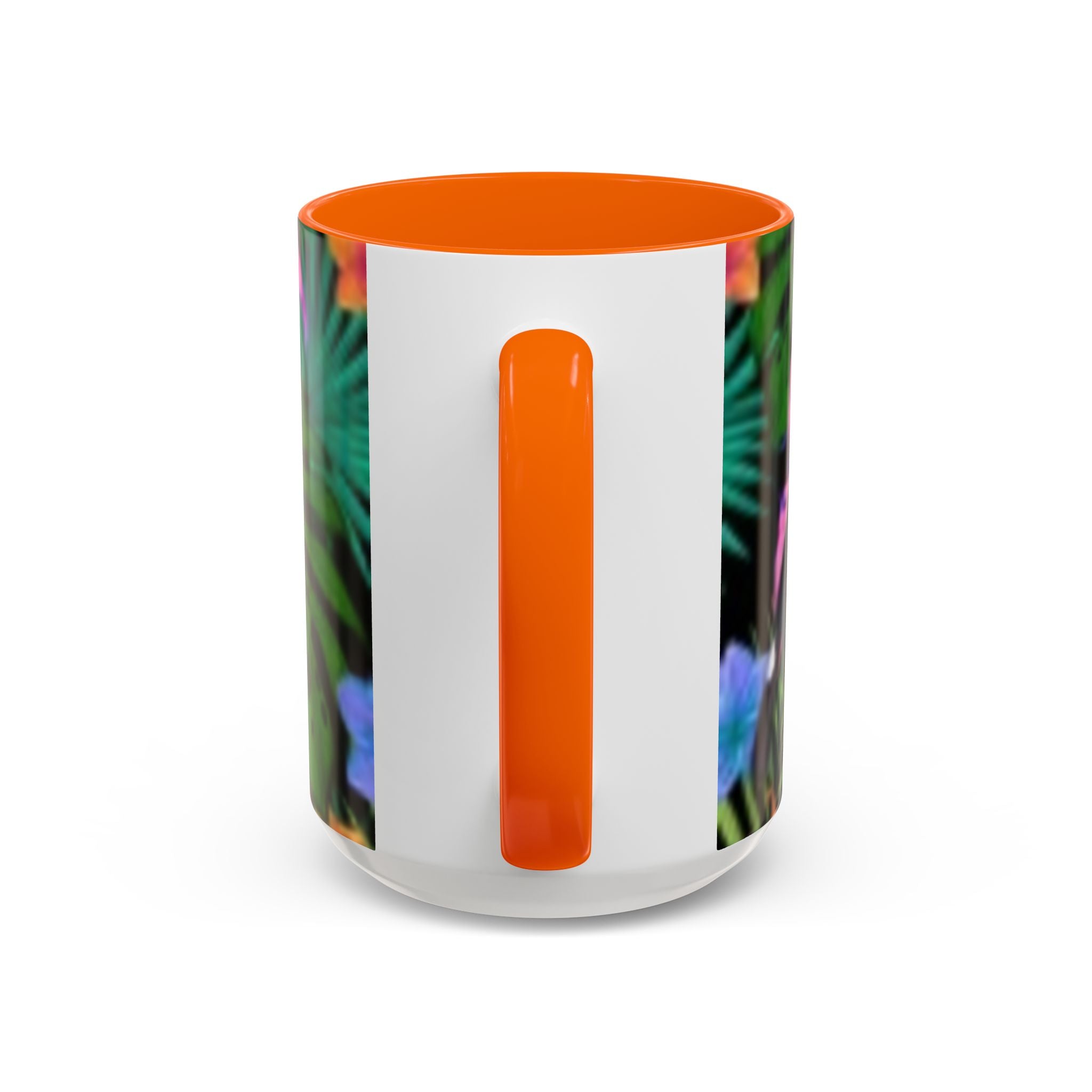 Tropical Floral Coffee Mug — Colorful Paradise Accent Mug (11/15 oz)
