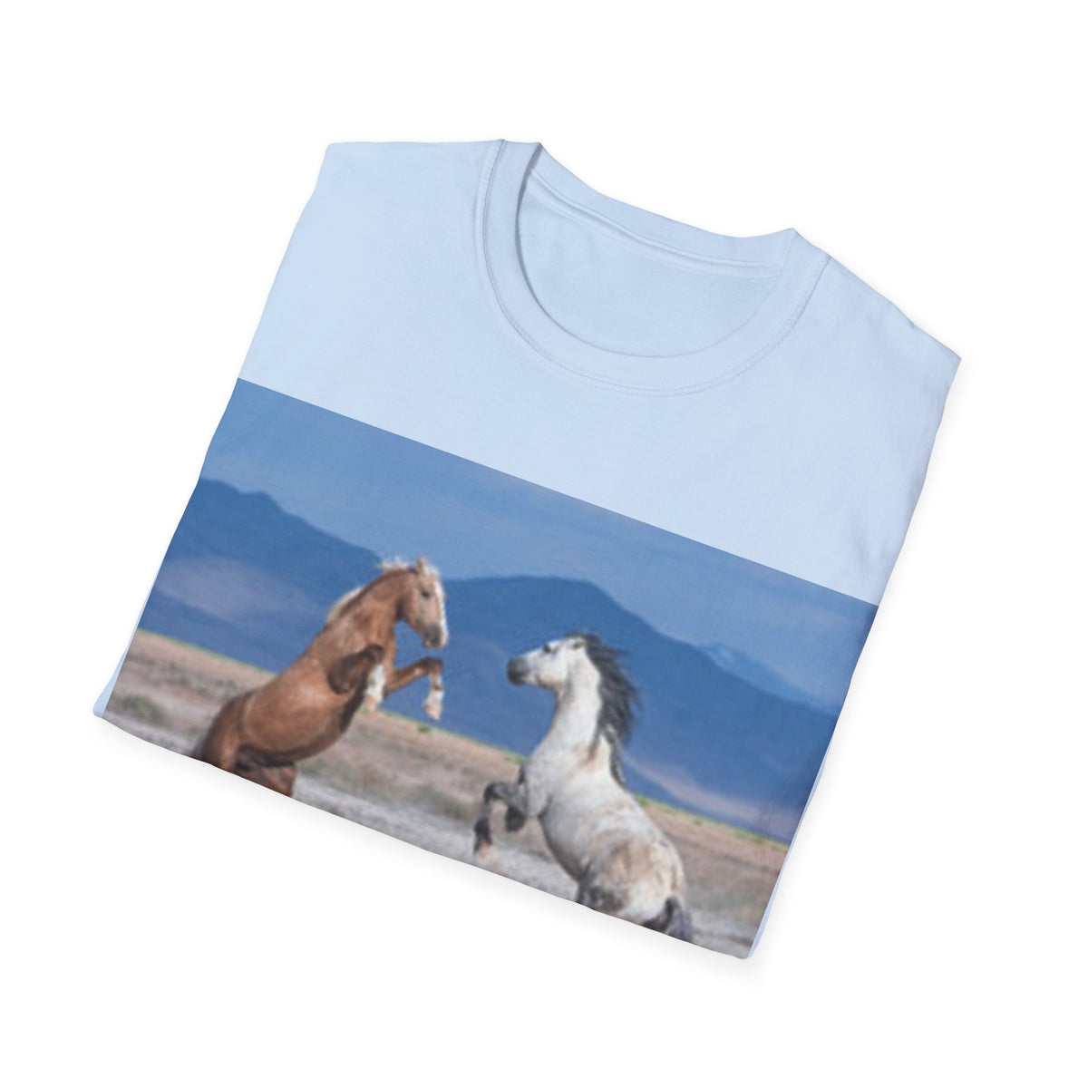 Wild Horses T-Shirt — Bucking Mustang Photo Tee
