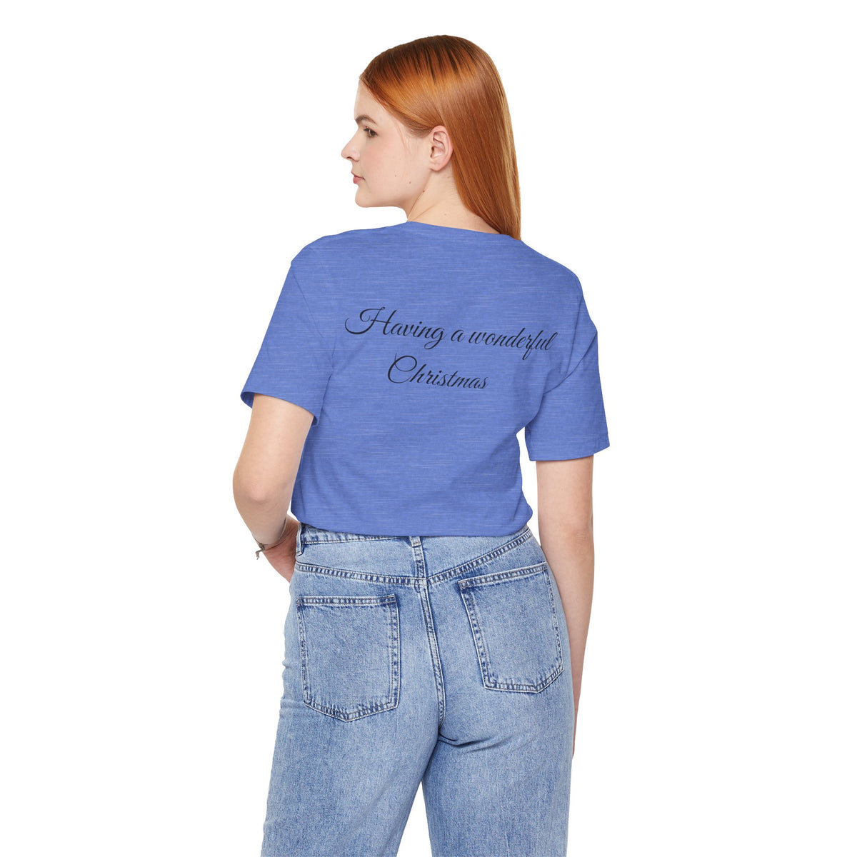Christmas Tree Vintage Scene Tee — Holiday Village Carriage Design