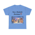 Christmas Village Tee — Cozy Winter Holiday T-Shirt with Festive Snowy Village Scene