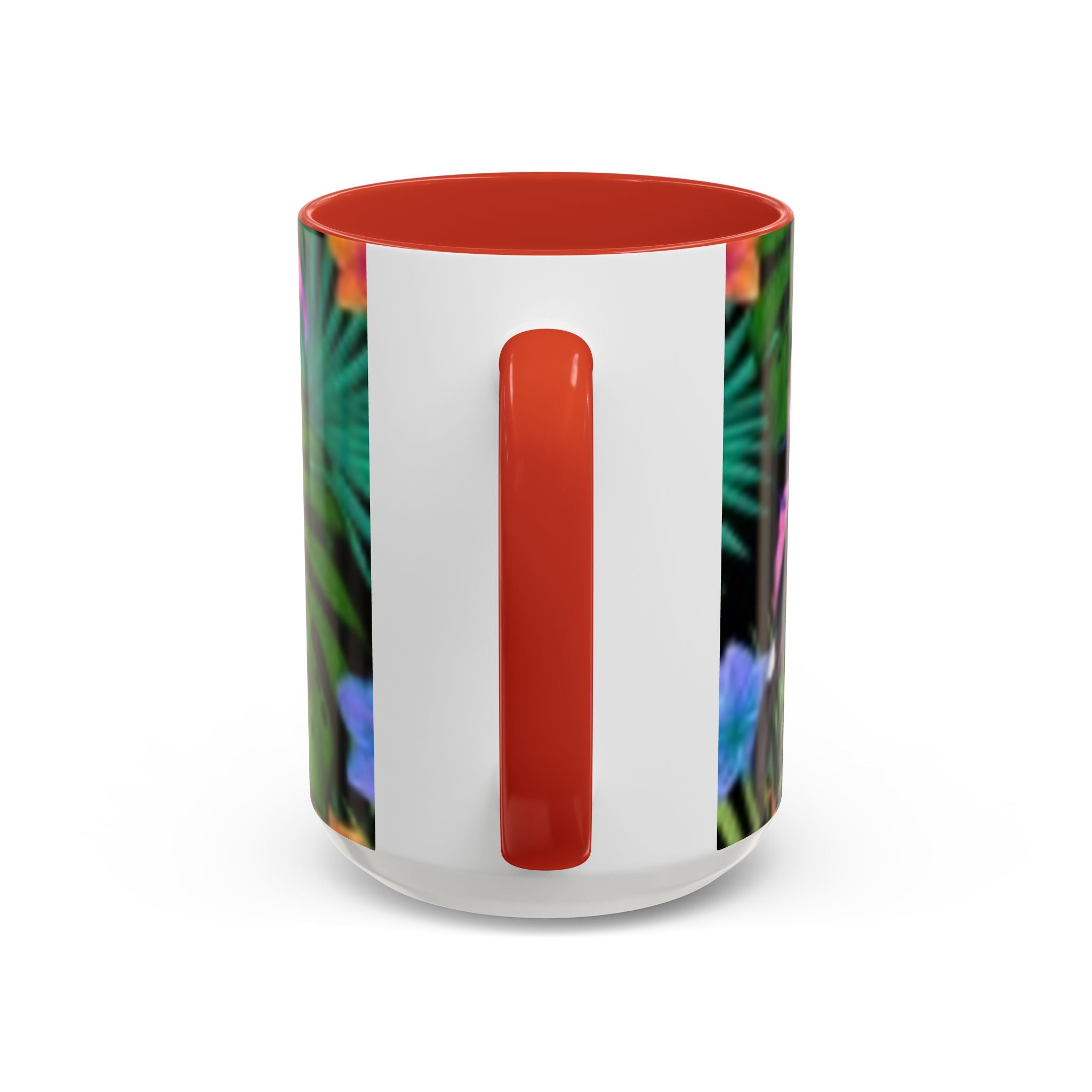 Tropical Floral Coffee Mug — Colorful Paradise Accent Mug (11/15 oz)