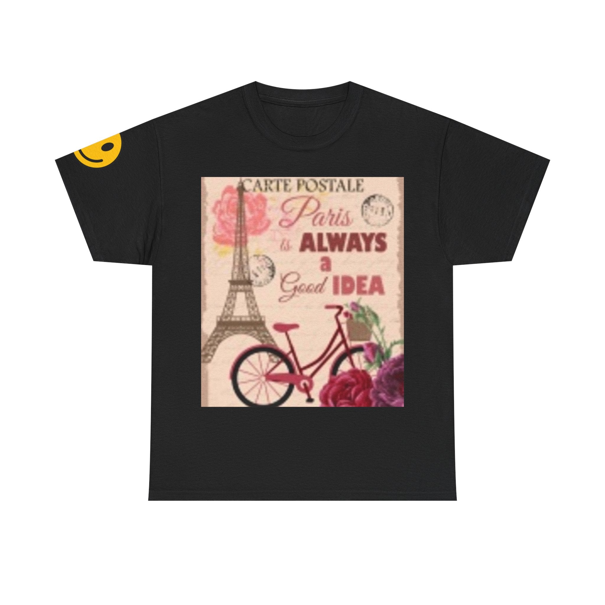 T-shirt Vélo Vintage Paris – T-shirt imprimé « Paris is Always a Good Idea »