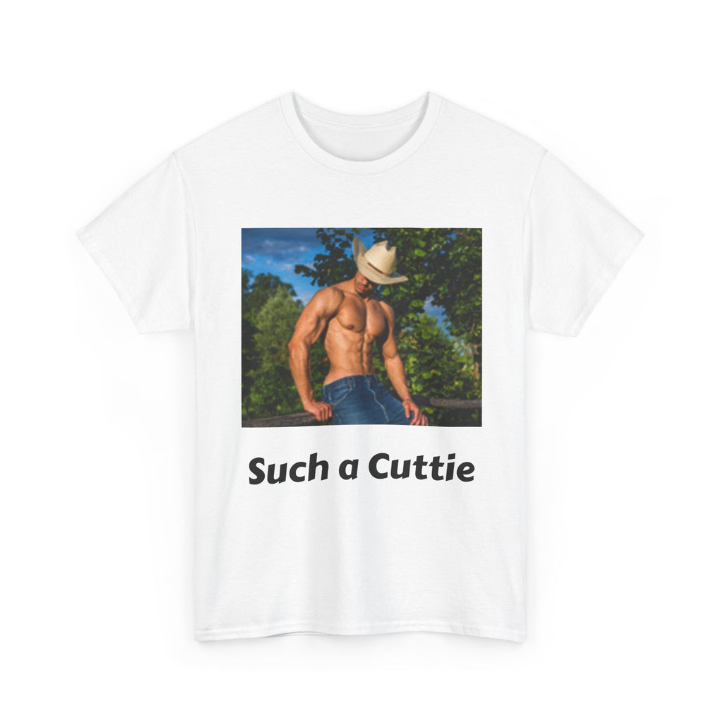 Cowboy with Muscles Not Wearing Shirt T-shirt