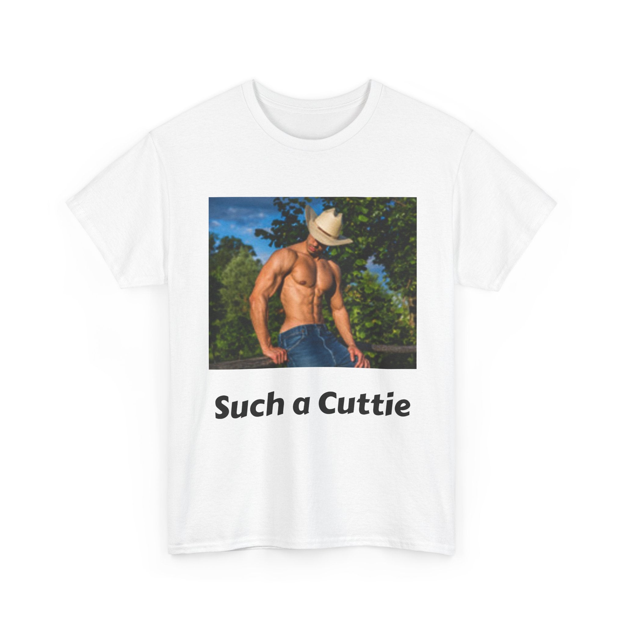 Cowboy with Muscles Not Wearing Shirt T-shirt