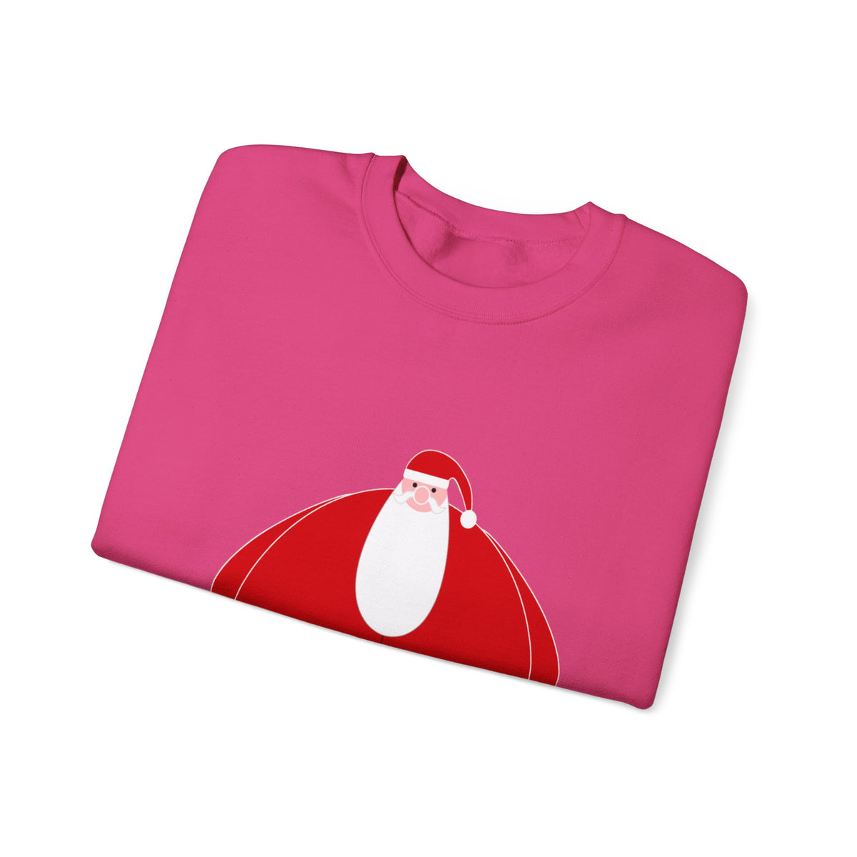 Santa Graphic Sweatshirt — Cute Holiday Christmas Crewneck