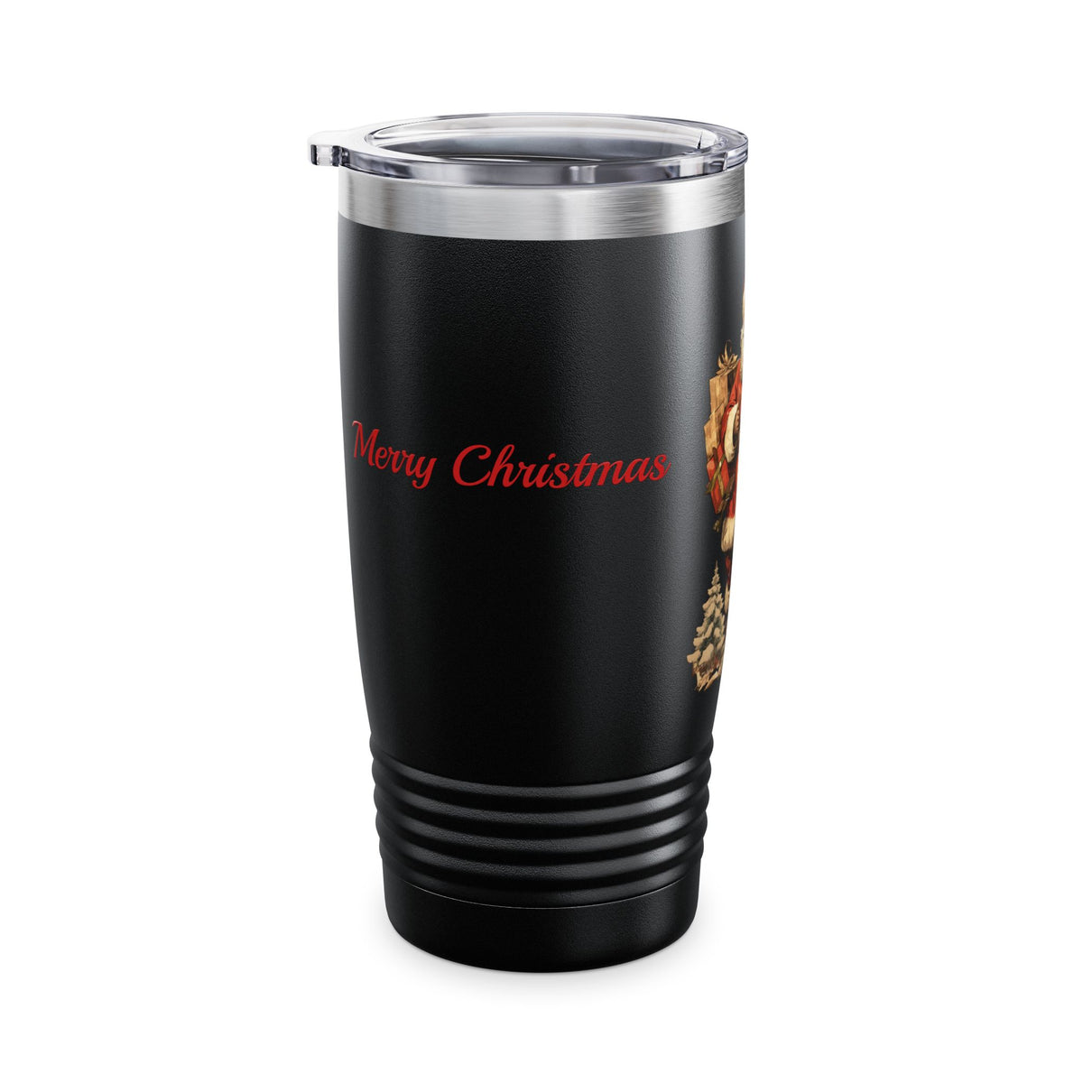 Vintage Santa 20oz Tumbler — Merry Christmas Travel Mug