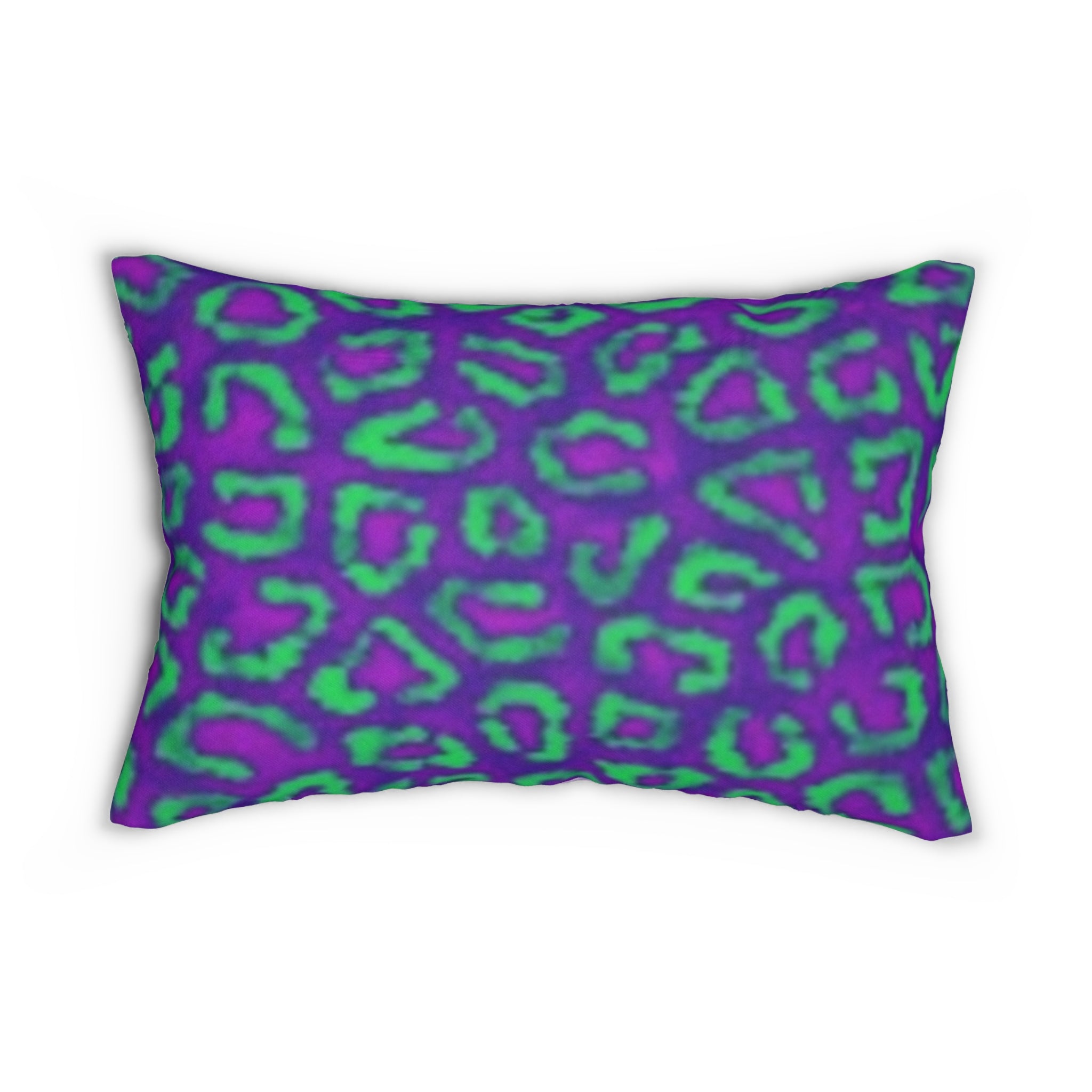Purple Floral Kaleidoscope Lumbar Pillow