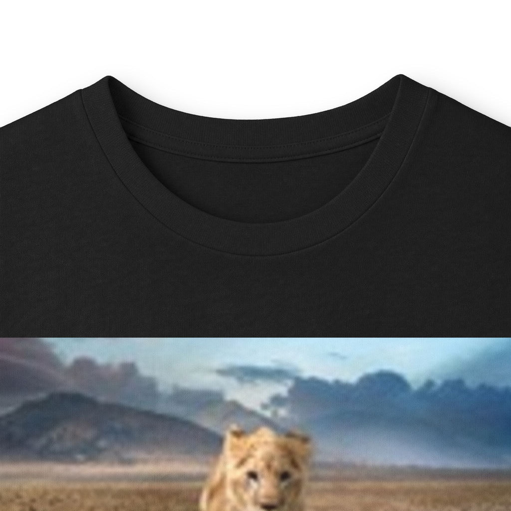 Long Sleeve T-shirt — Reflective Lion & Mountain River Nature Shirt