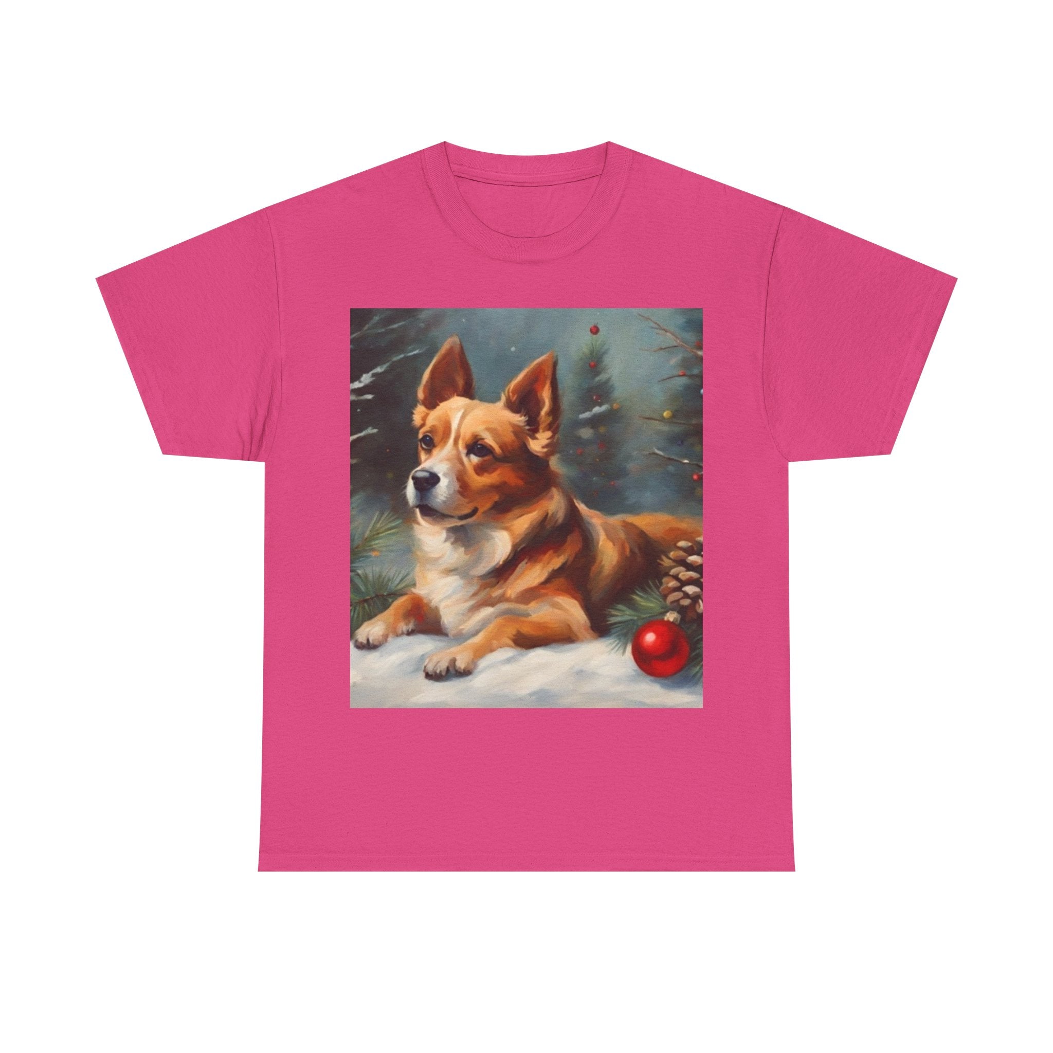 Corgi Christmas Tee — Festive Holiday Dog Shirt with Ornament