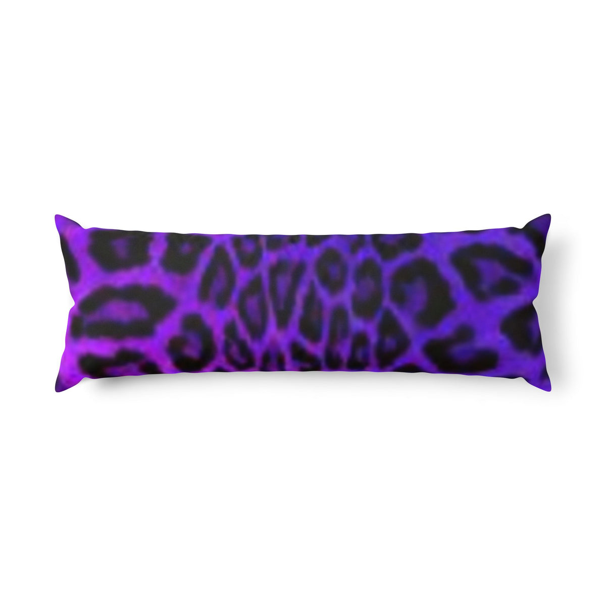 Mystic Cat Sun Body Pillow — Celestial Purple Leopard Print
